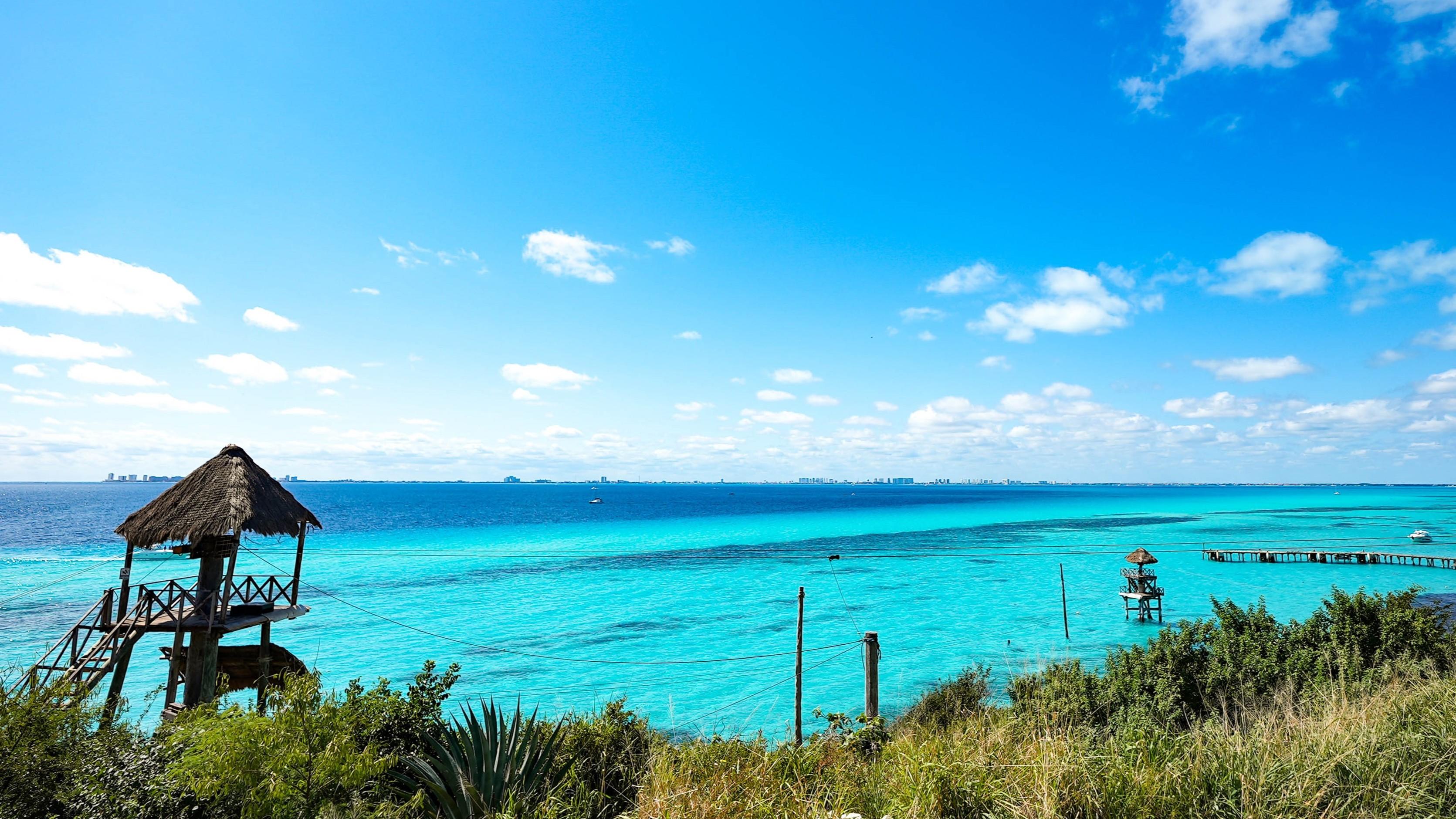 Isla Mujeres Catamaran Day Trip with Open Bar & Beach Club