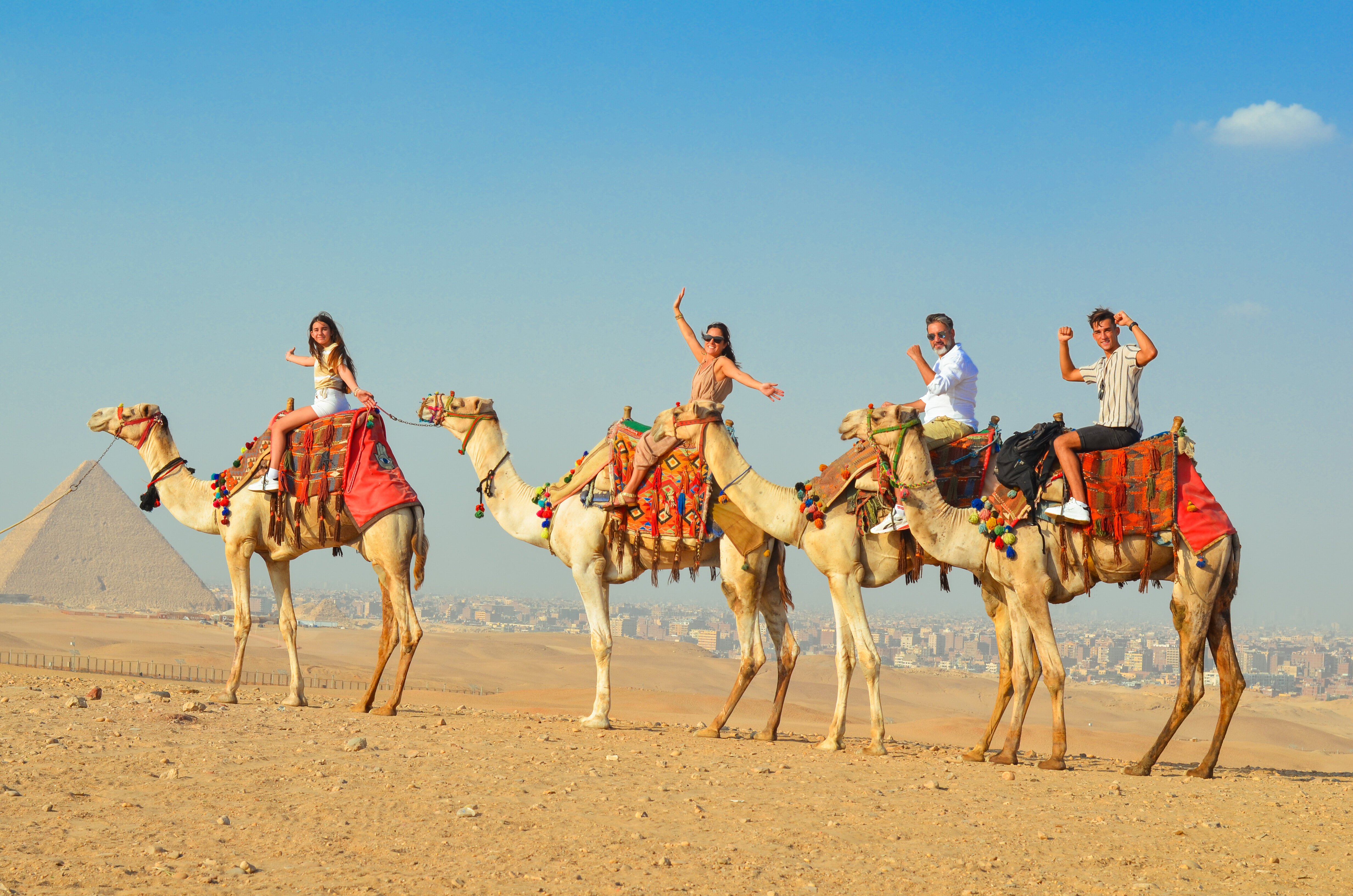 Giza Pyramids Camel Safari with Hotel Transfers