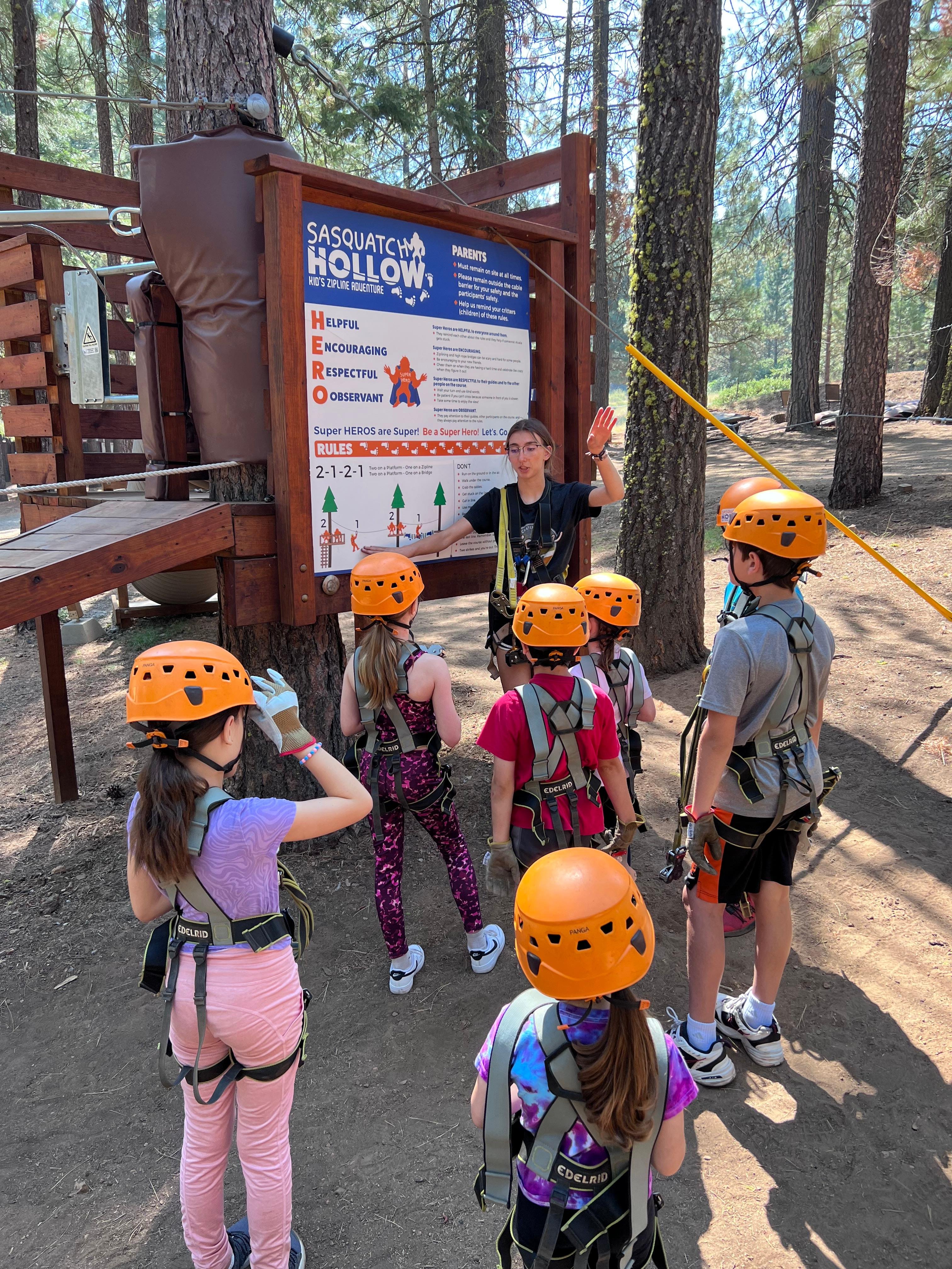 Sasquatch Hollow Junior Zipline Challenge