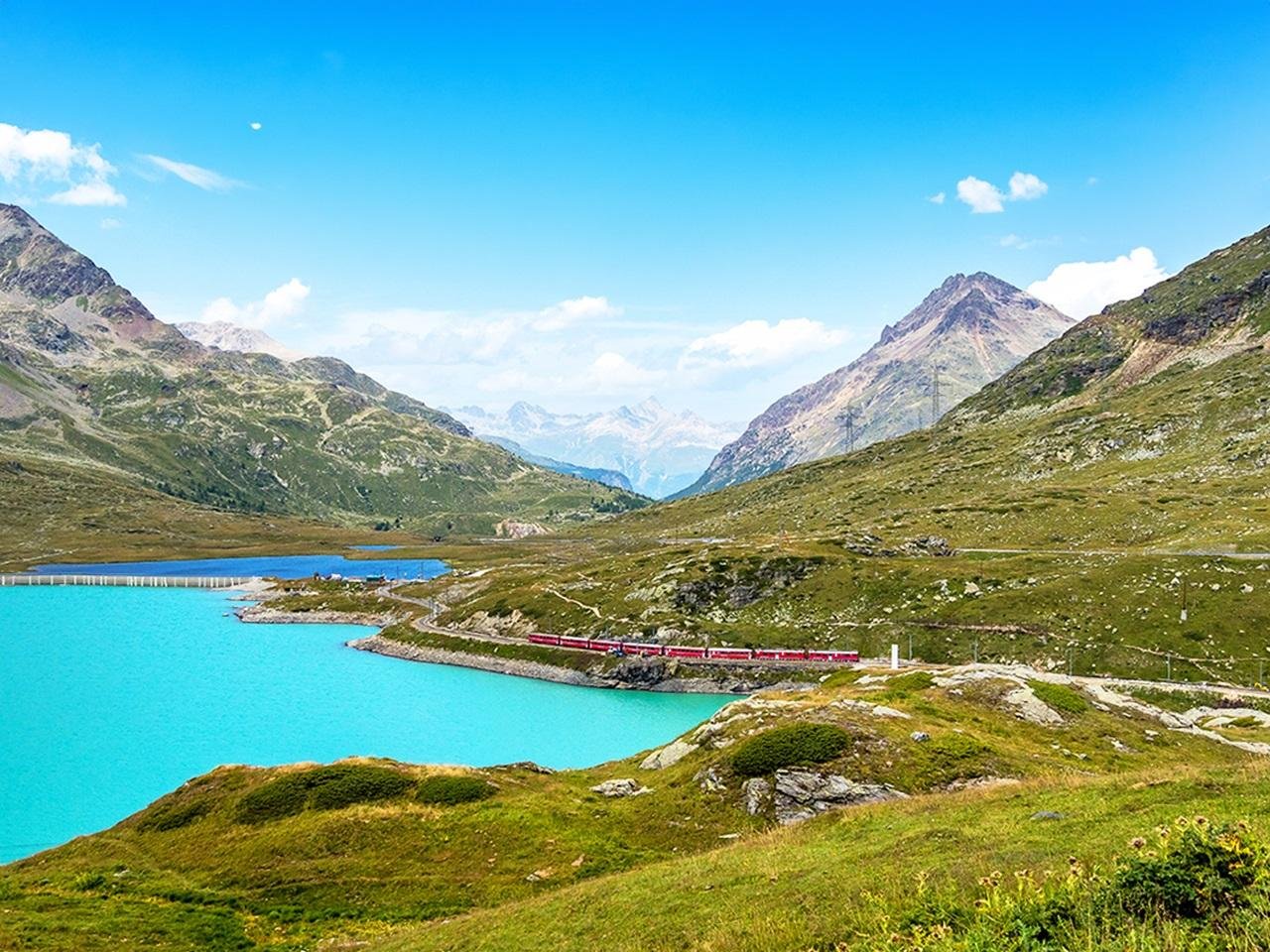 Milan to St. Moritz & Bernina Red Train Alpine Day Trip