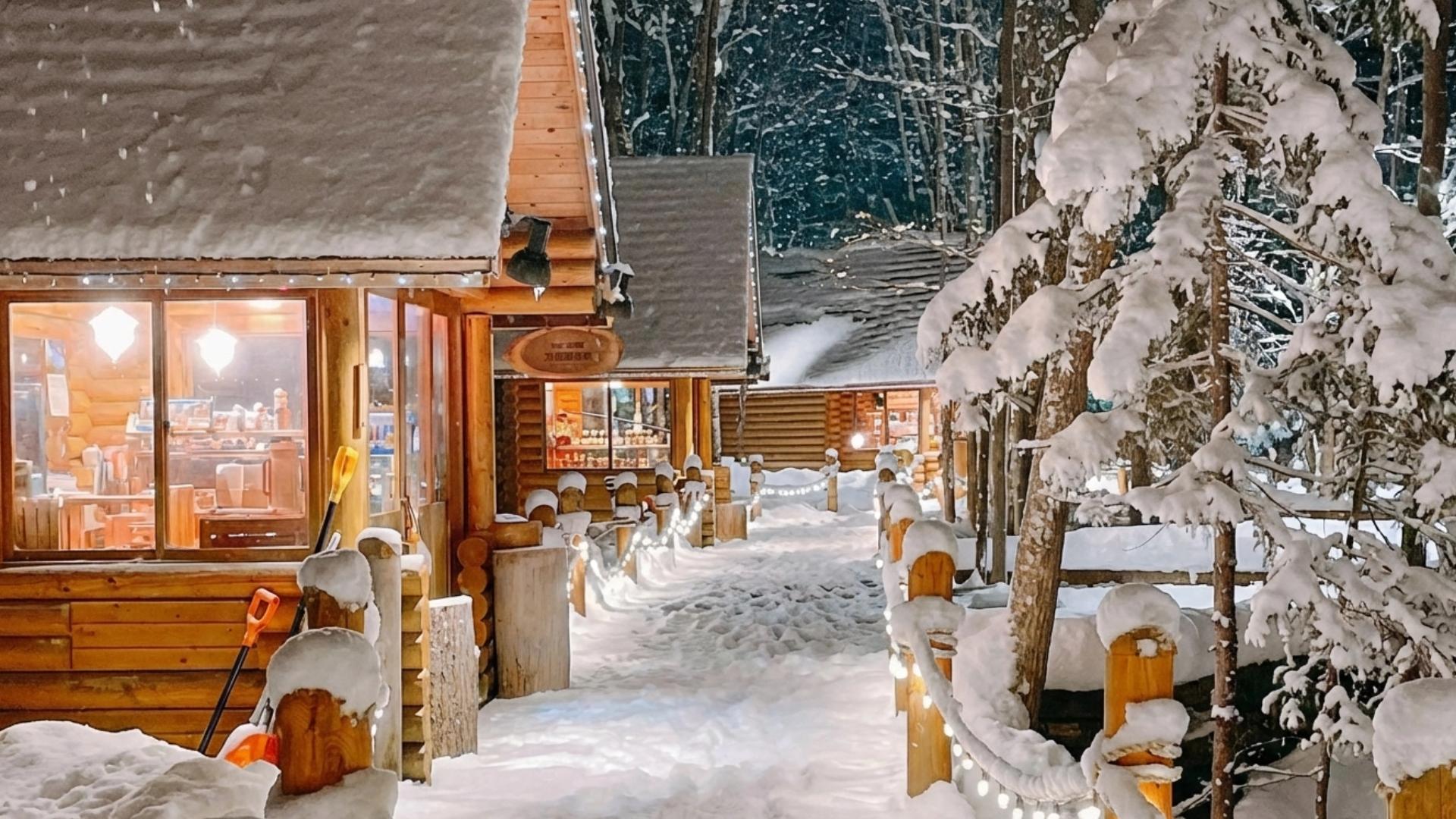 Hokkaido Winter Wonderland: Shikisai no Oka & Blue Pond Illumination Day Tour