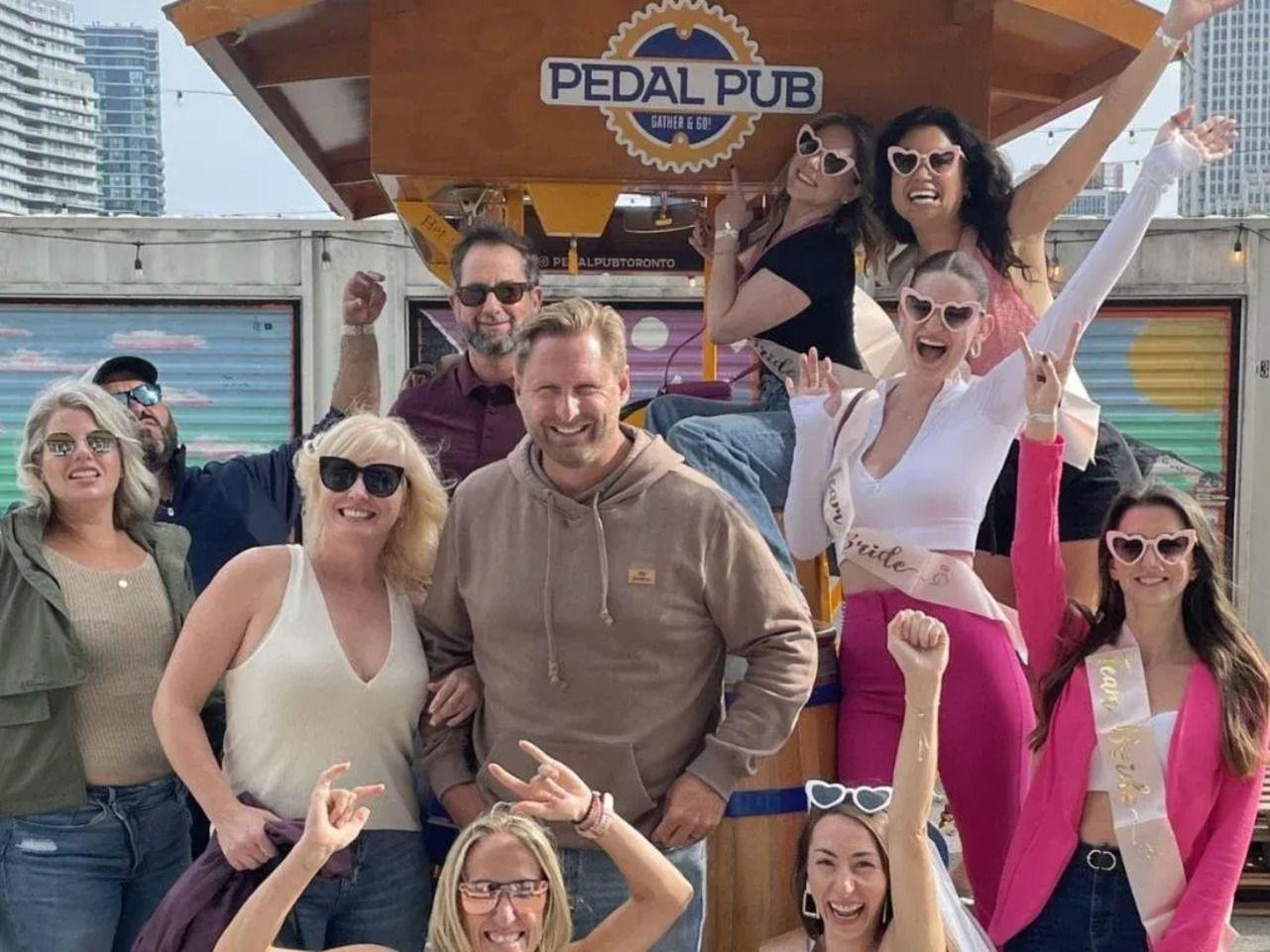 Downtown Toronto Party Bike Tour with Bar Stops