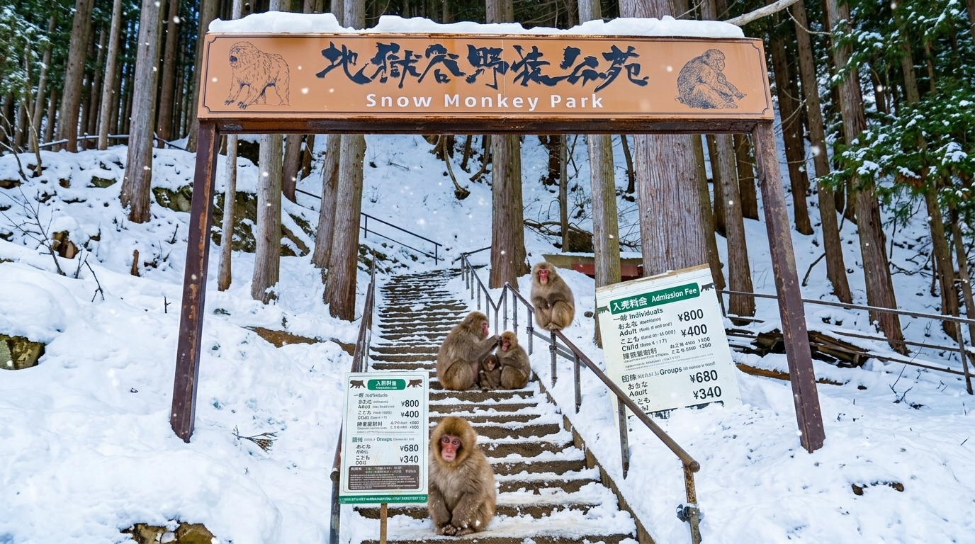 Snow Monkeys & Zenkoji Temple Day Trip from Shinjuku (Lunch Included)