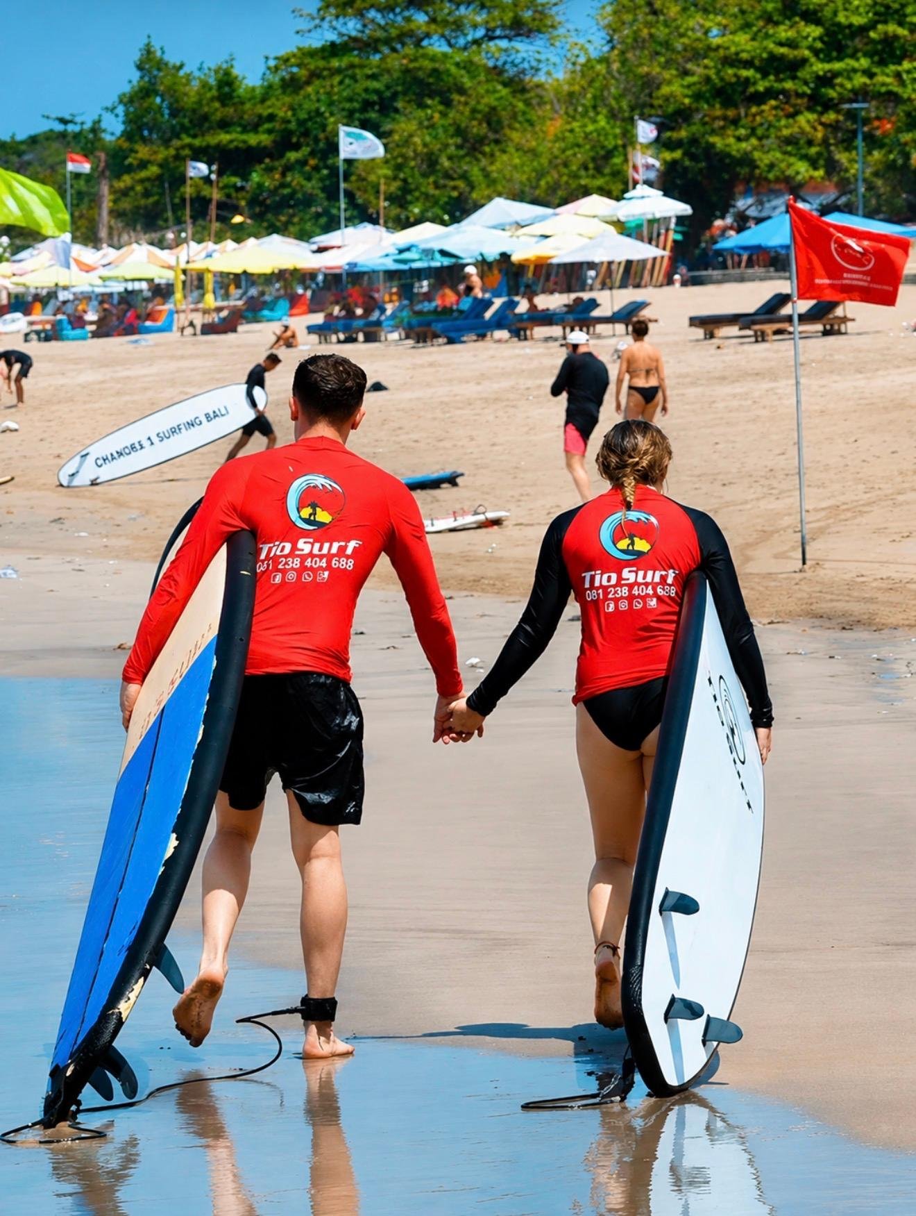 Legian Beach Surf Lessons with TIO SURF