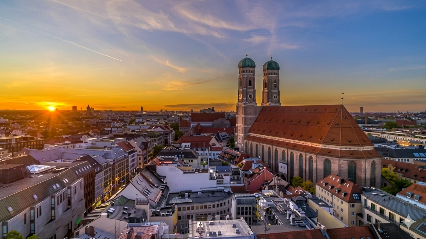 Munich Golden Hour Walk with Drink