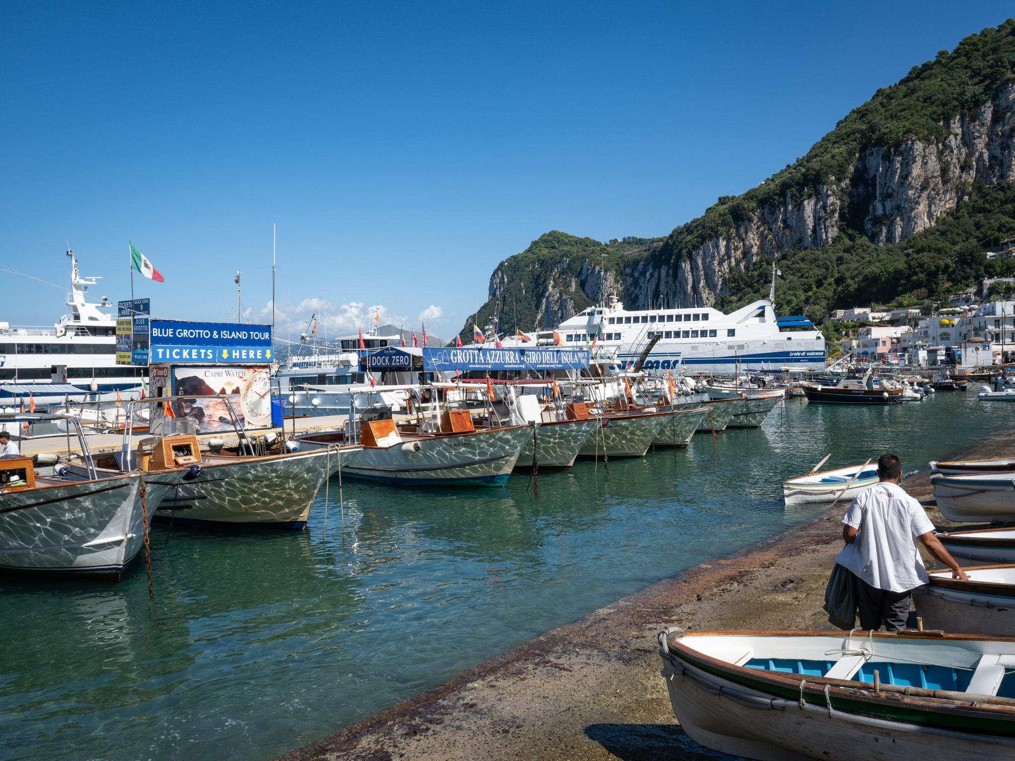 Capri, Anacapri & Blue Grotto Group Day Tour from Naples