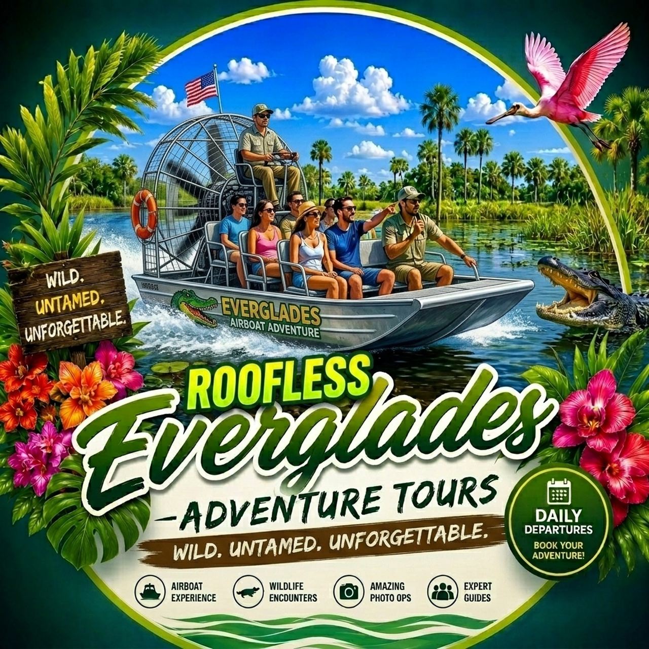 Everglades Airboat Adventure with Miami Hotel Transfer