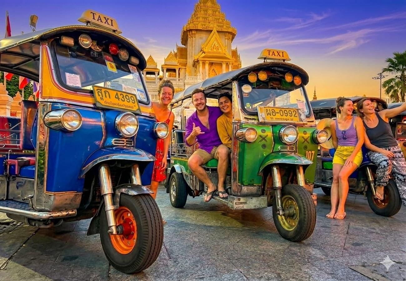 Bangkok Tuk Tuk Night Tour: Chinatown, Michelin Street Food & Temples