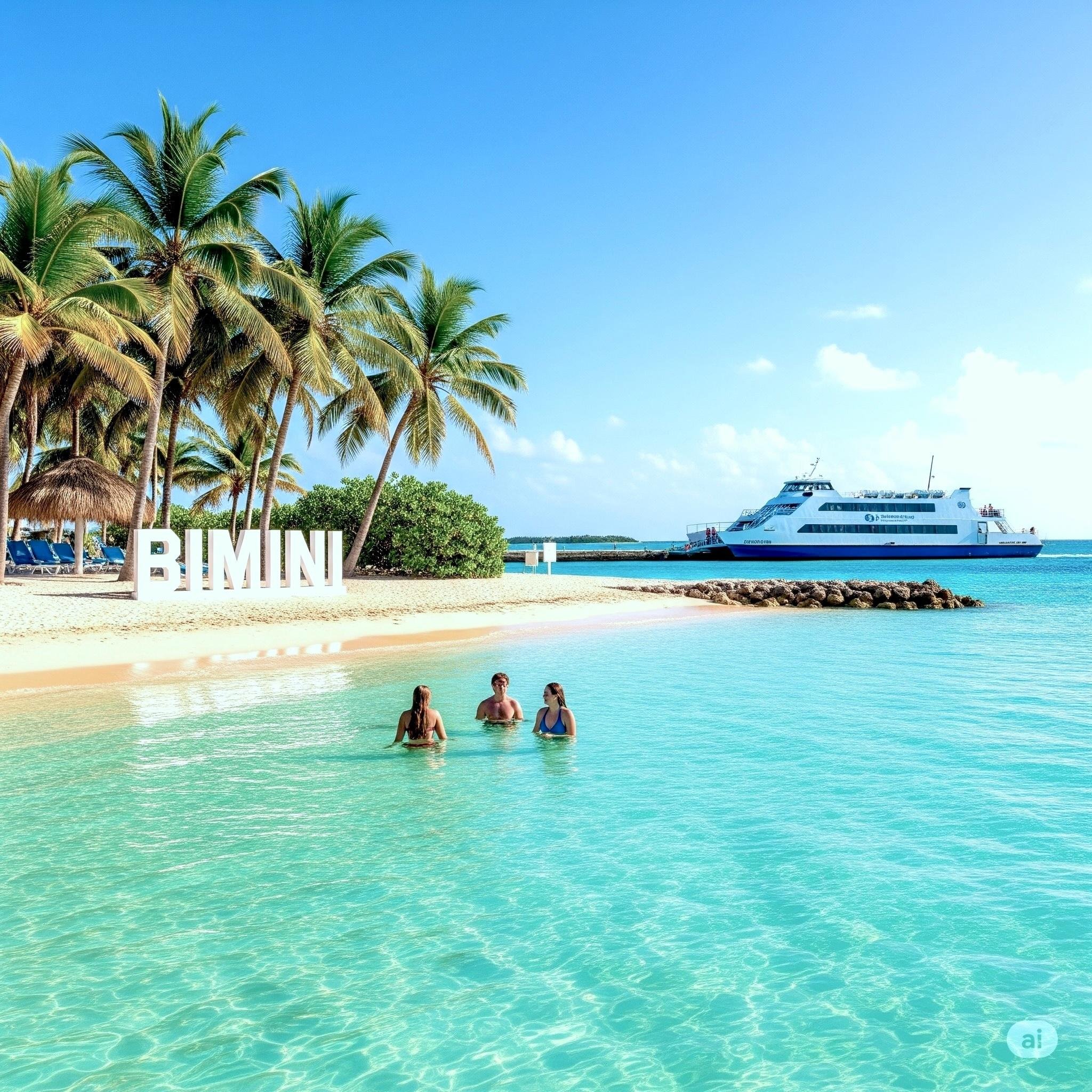 Bahamas Day Trip: Bimini or Grand Bahama Ferry from Miami