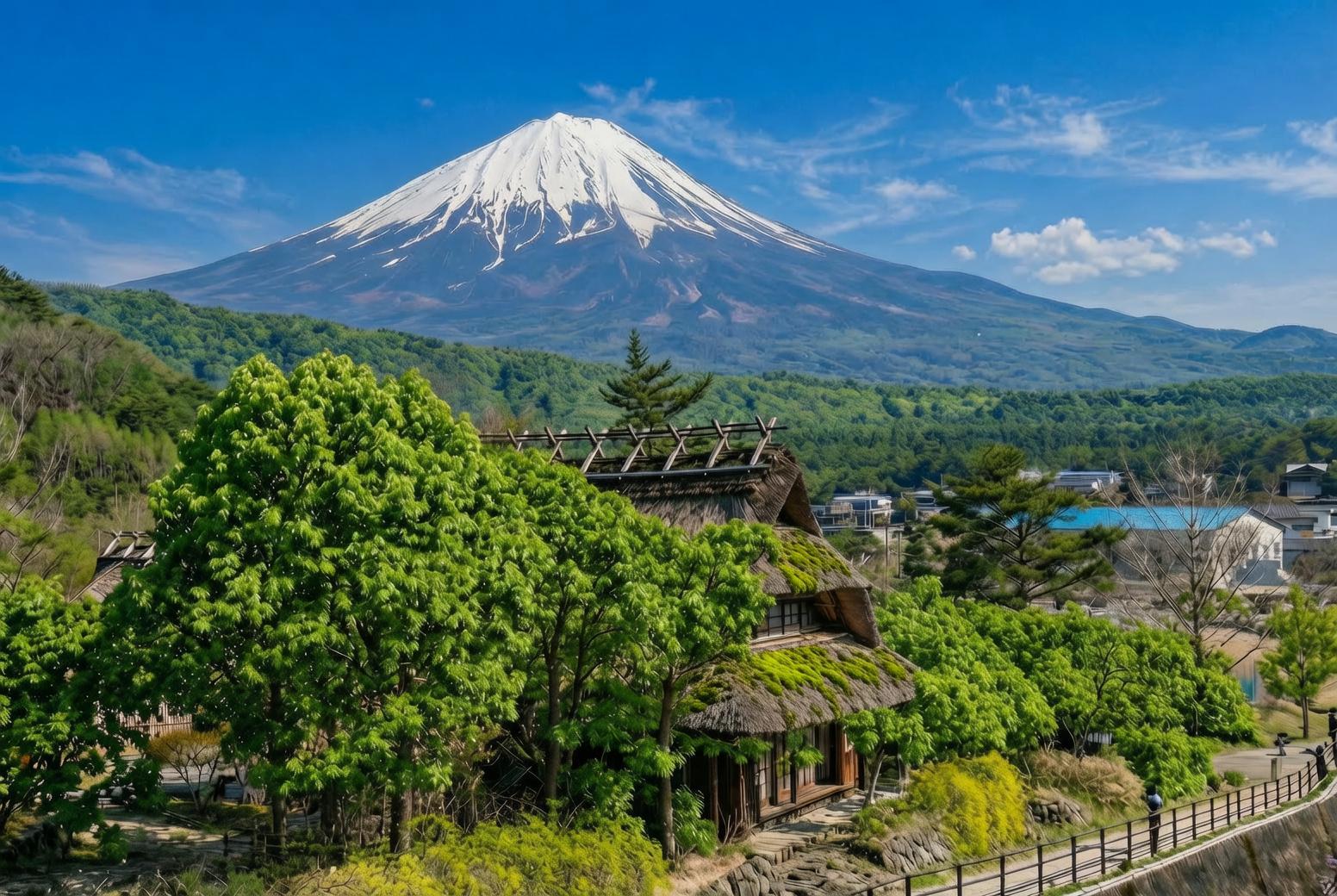 Mt. Fuji Day Tour: Lake Kawaguchi, Oshino Hakkai & Chureito Pagoda from Tokyo