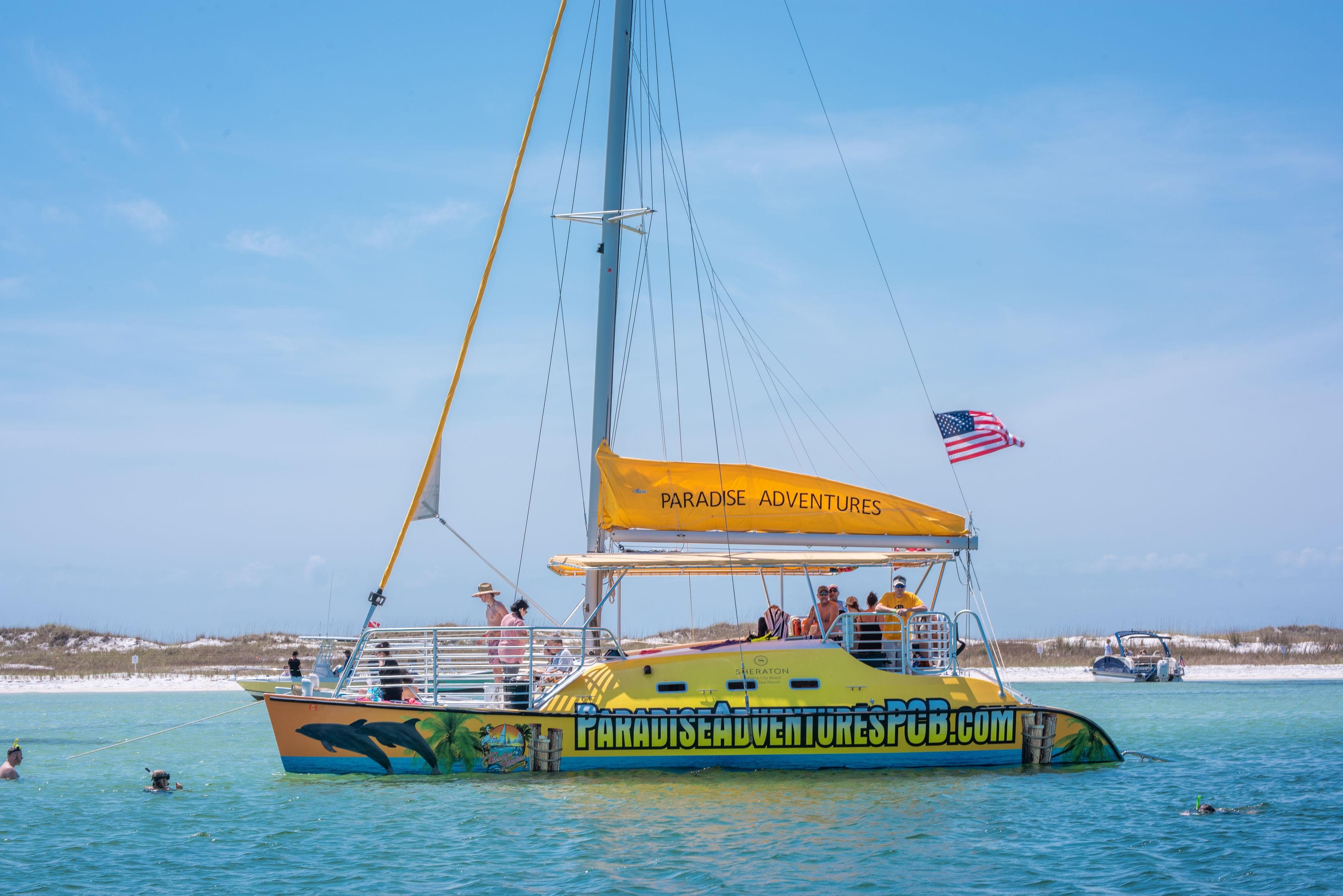 Shell Island Catamaran Snorkeling & Dolphin Cruise