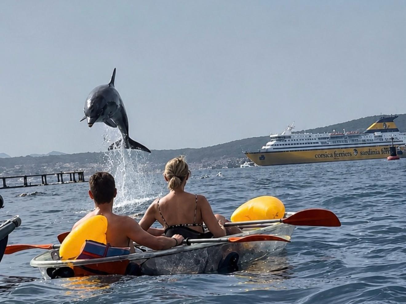 Golfo Aranci Kayak Adventure: Dolphins, Snorkeling & Sardinian Aperitif
