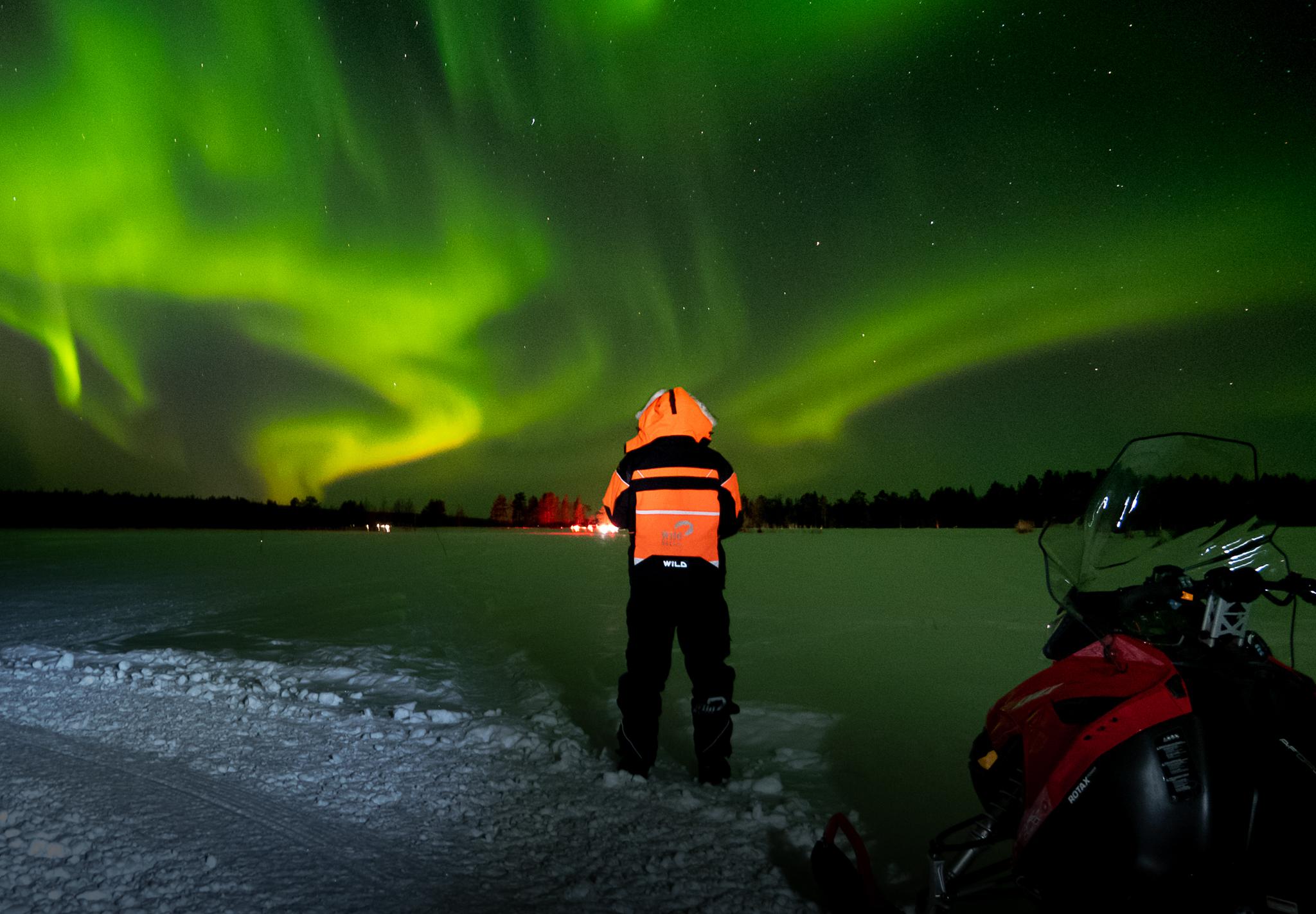 Arctic Snowmobile Safari with Northern Lights Hunt