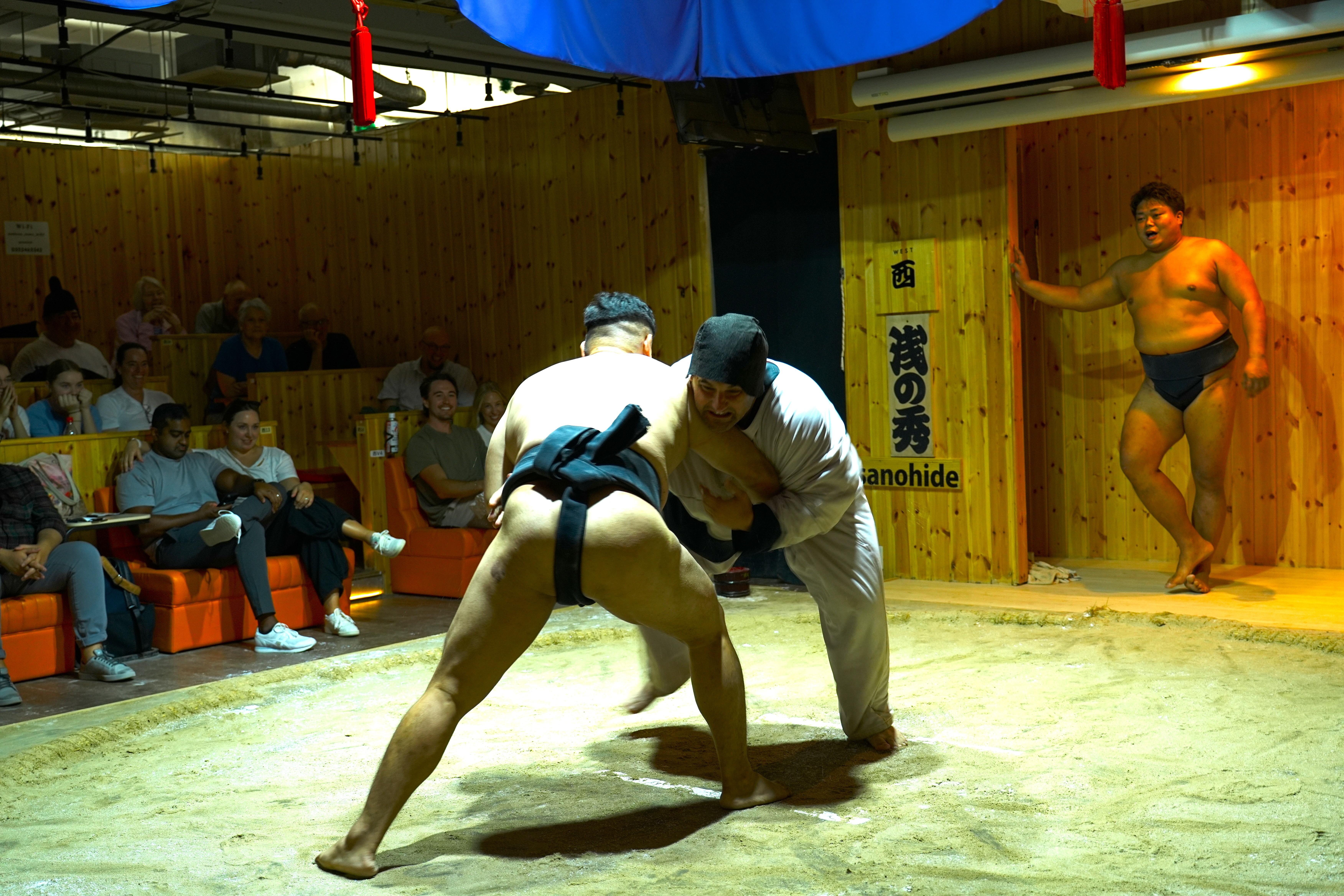 Asakusa Sumo Show with Chanko-nabe & Geisha Performance