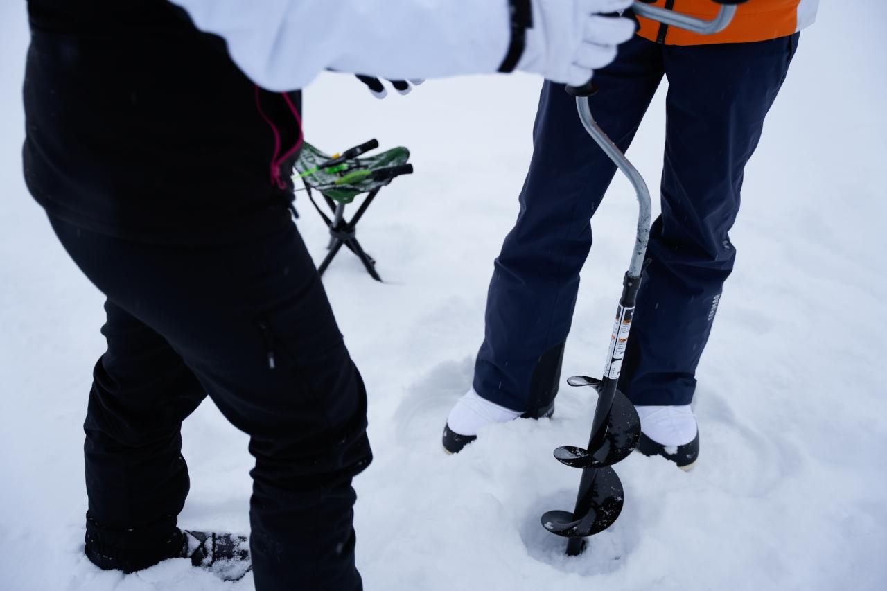 Rovaniemi Private Lake Ice Fishing & Arctic BBQ