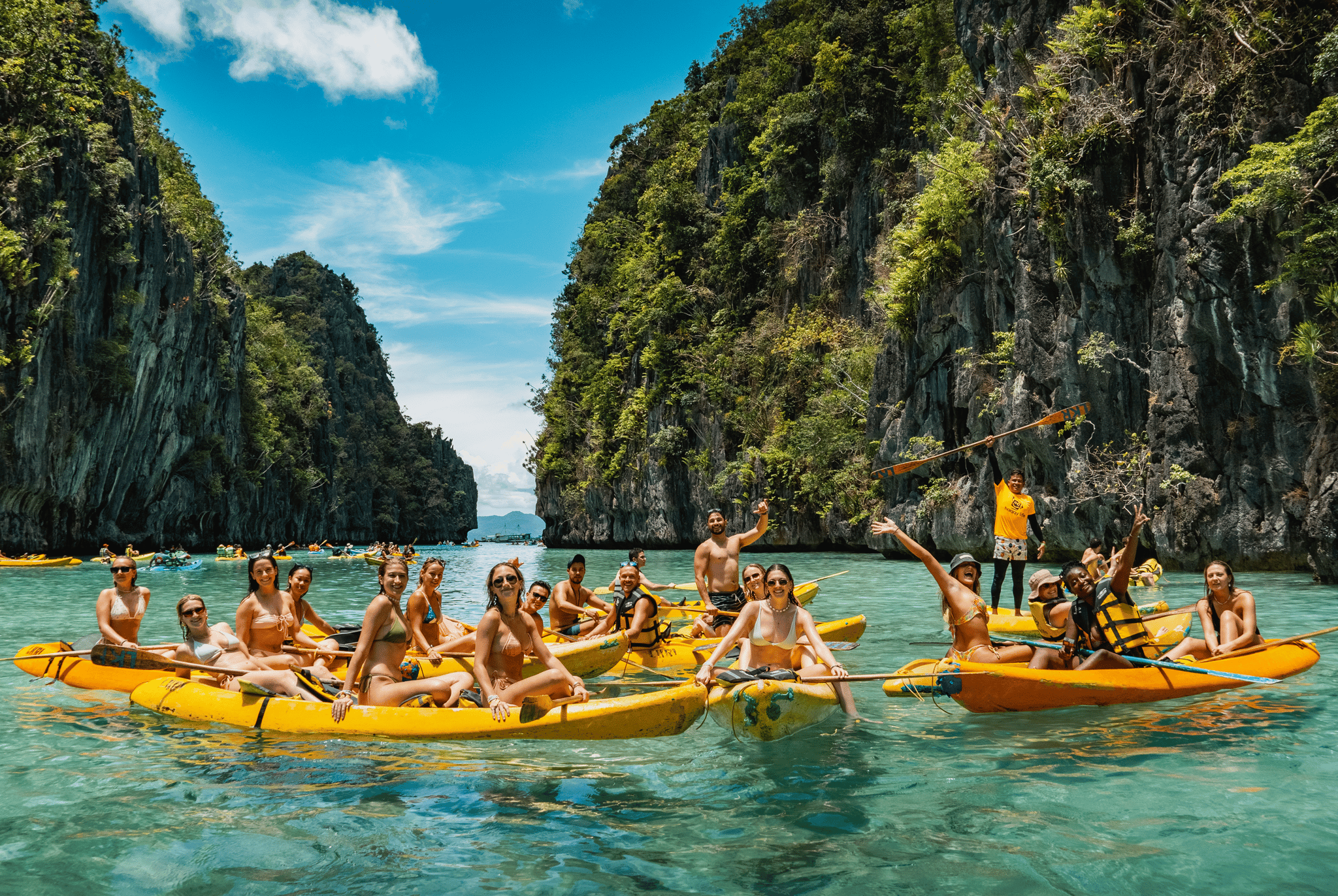 El Nido Social Island Hopping Adventure with Rooftop Pool Party