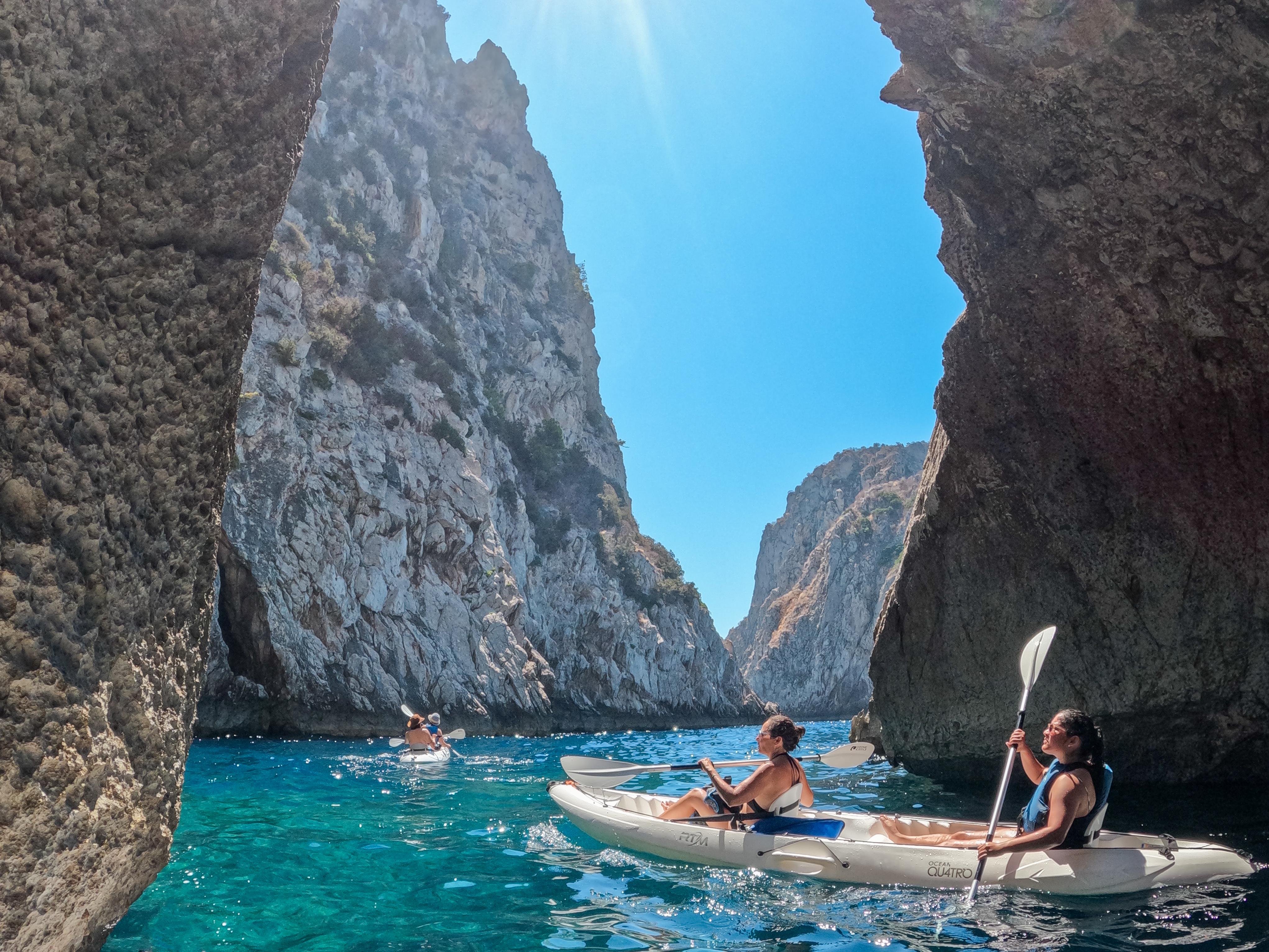 Capri Caves & Hidden Beaches Kayaking Adventure