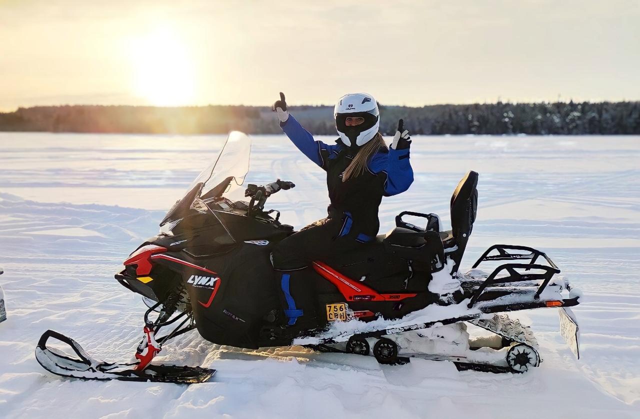Rovaniemi Arctic Snowmobile Safari on Private Forest Trails