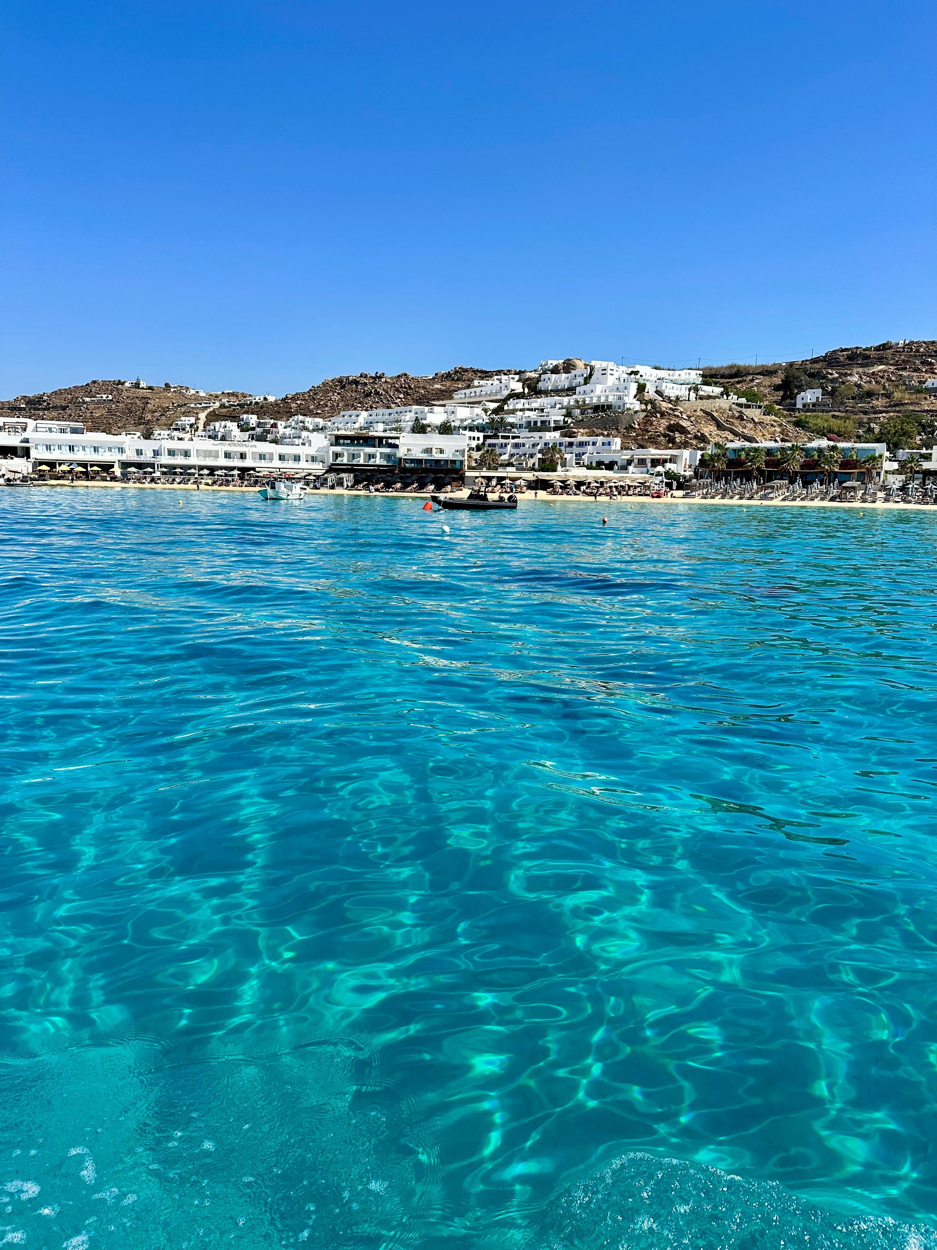 Private Mykonos South Coast Cruise on a Historic Wooden Boat