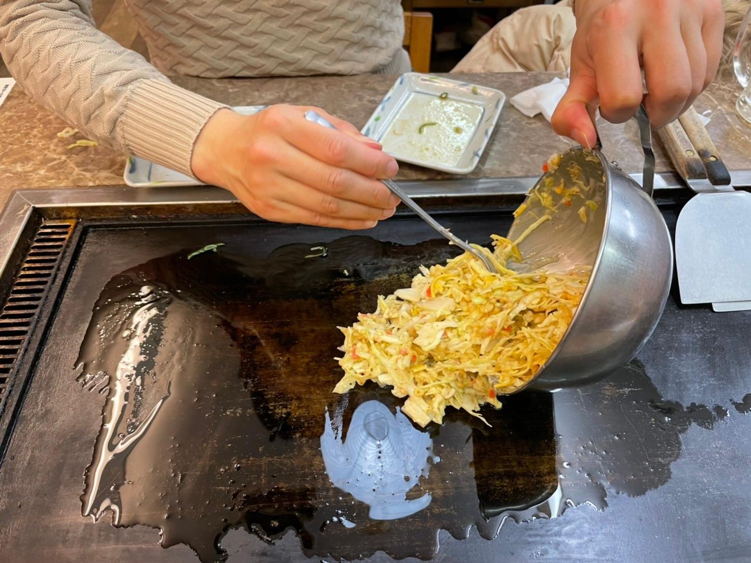 Osaka Street Food Walking Tour with Okonomiyaki Cooking