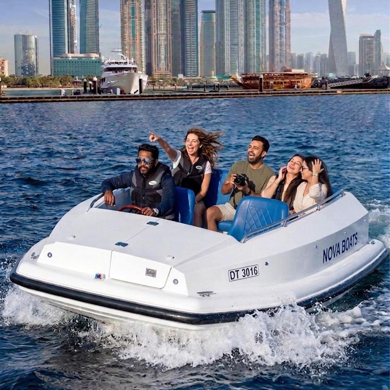 Dubai Creek Harbour: Self-Drive Boat Tour (5 Pax)