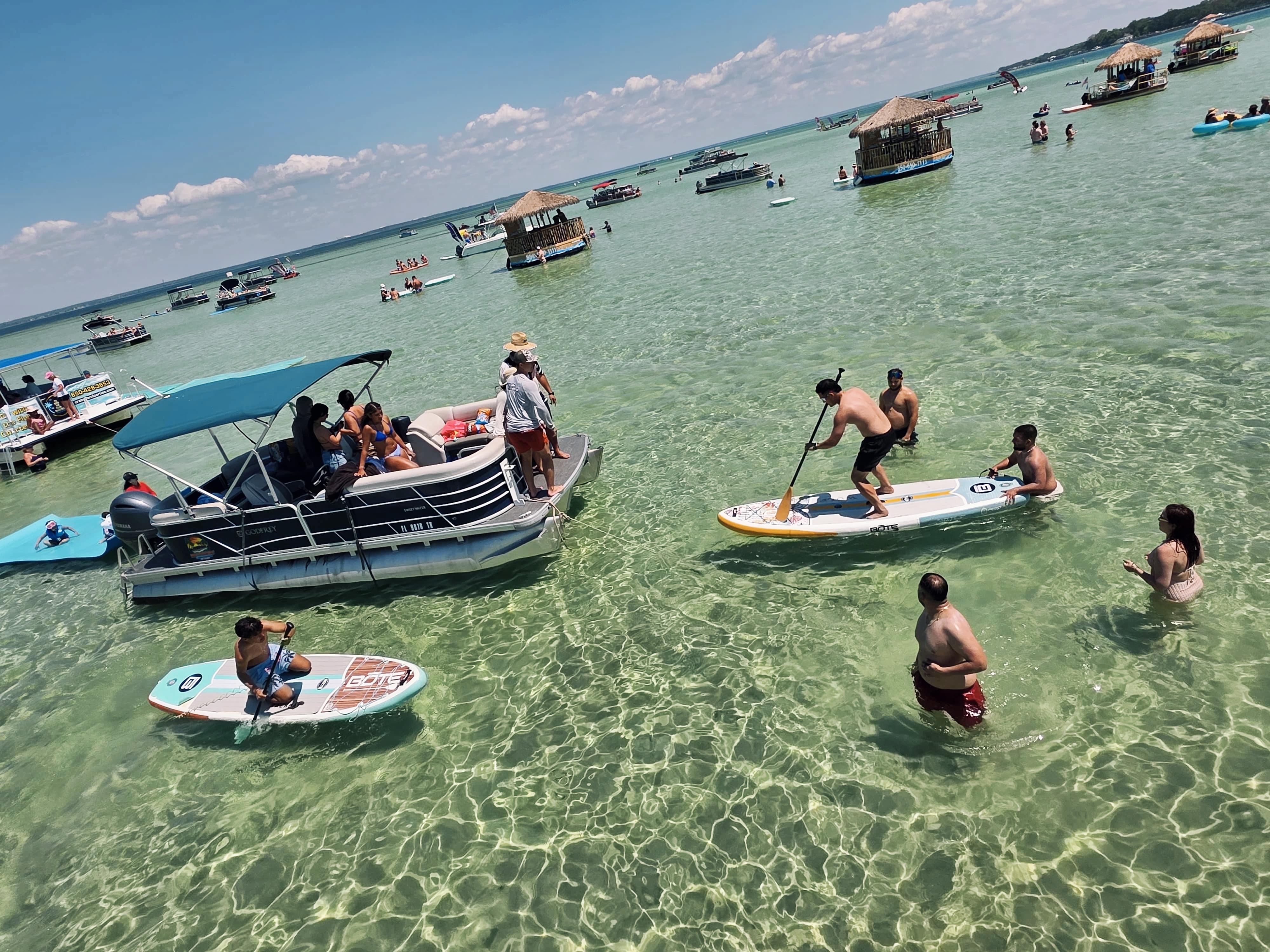 Crab Island Pontoon Adventure with Water Toys