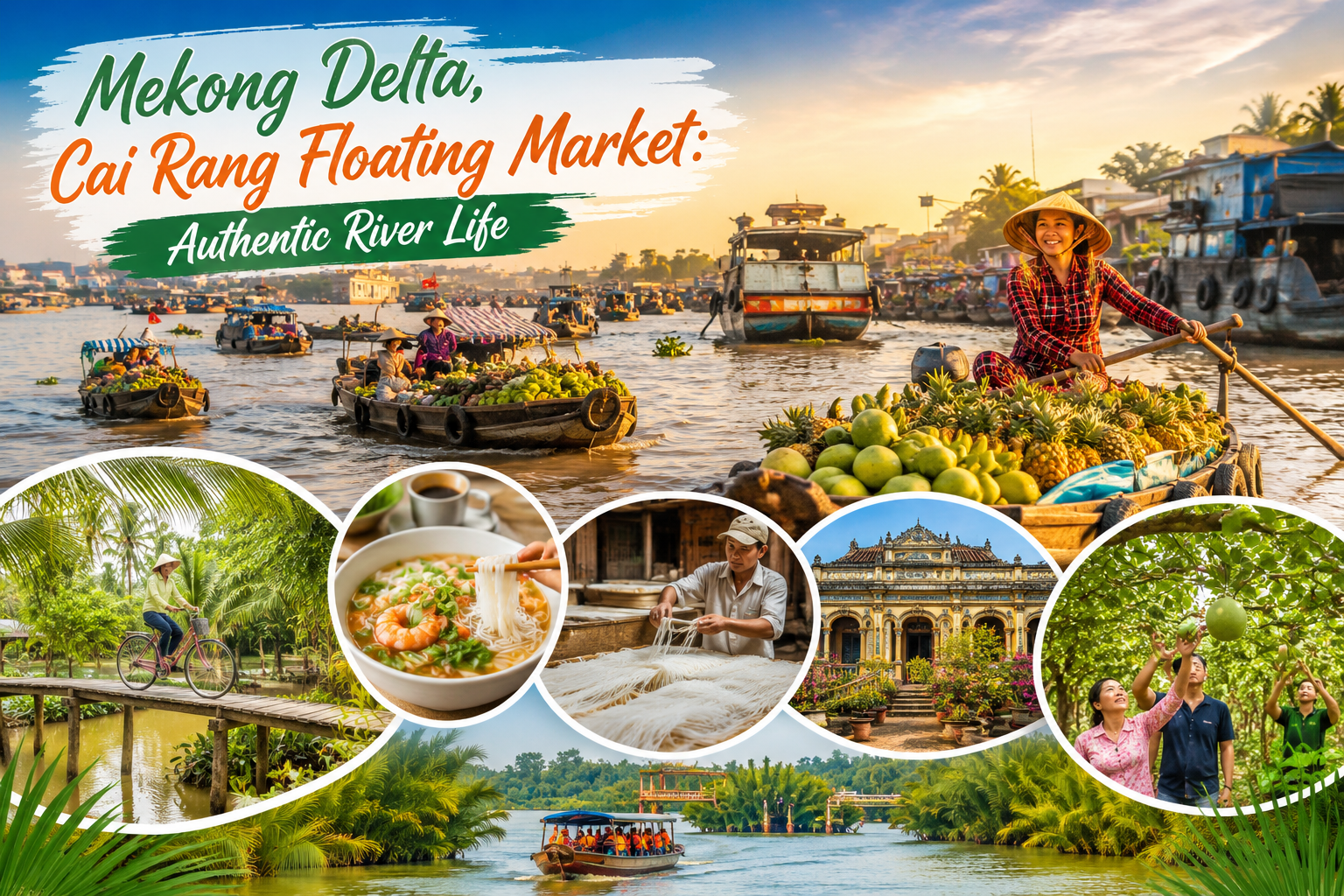Mekong Delta & Cai Rang Floating Market Full-Day Tour