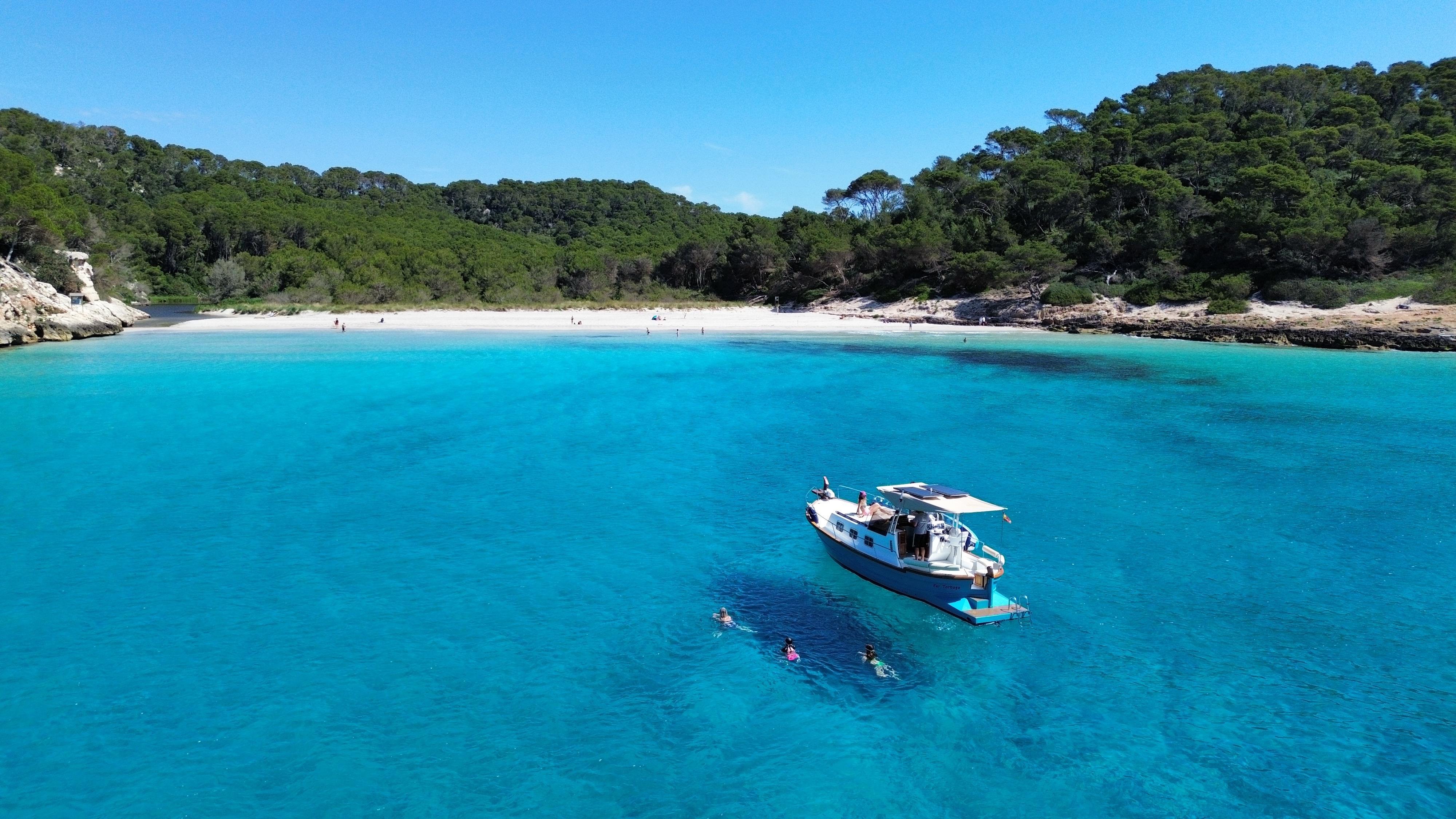 Calas of Menorca — turquoise coves of the south coast seen from the boat — image 9