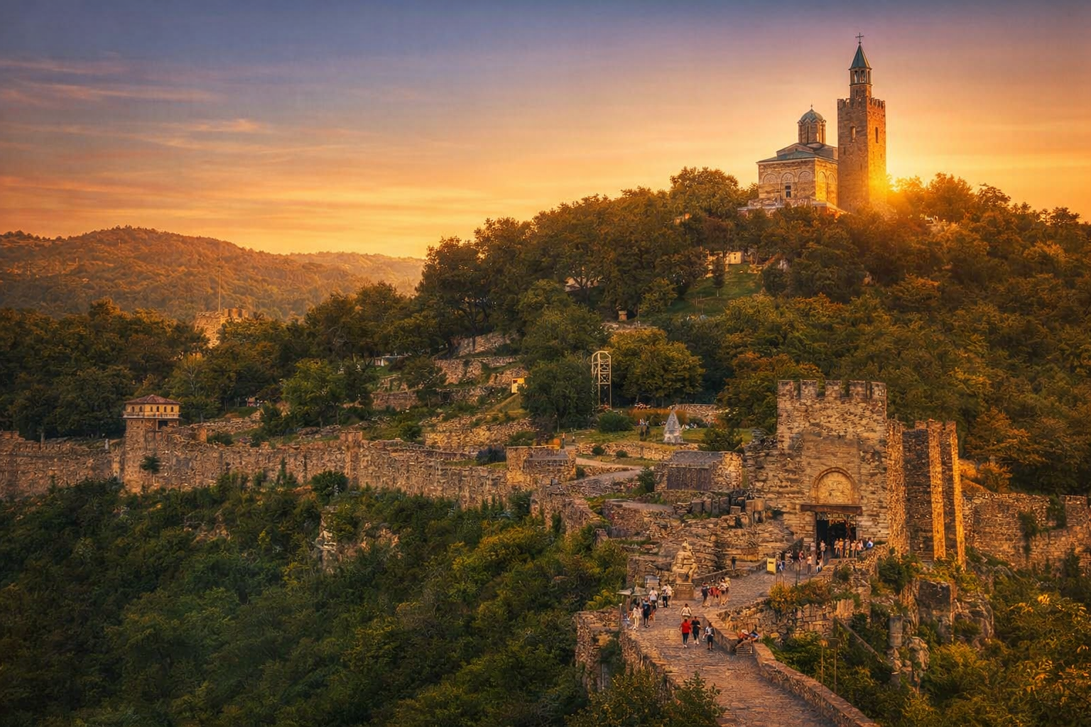 Private Day Trip from Bucharest: Veliko Tarnovo, Tsarevets Fortress & Arbanassi