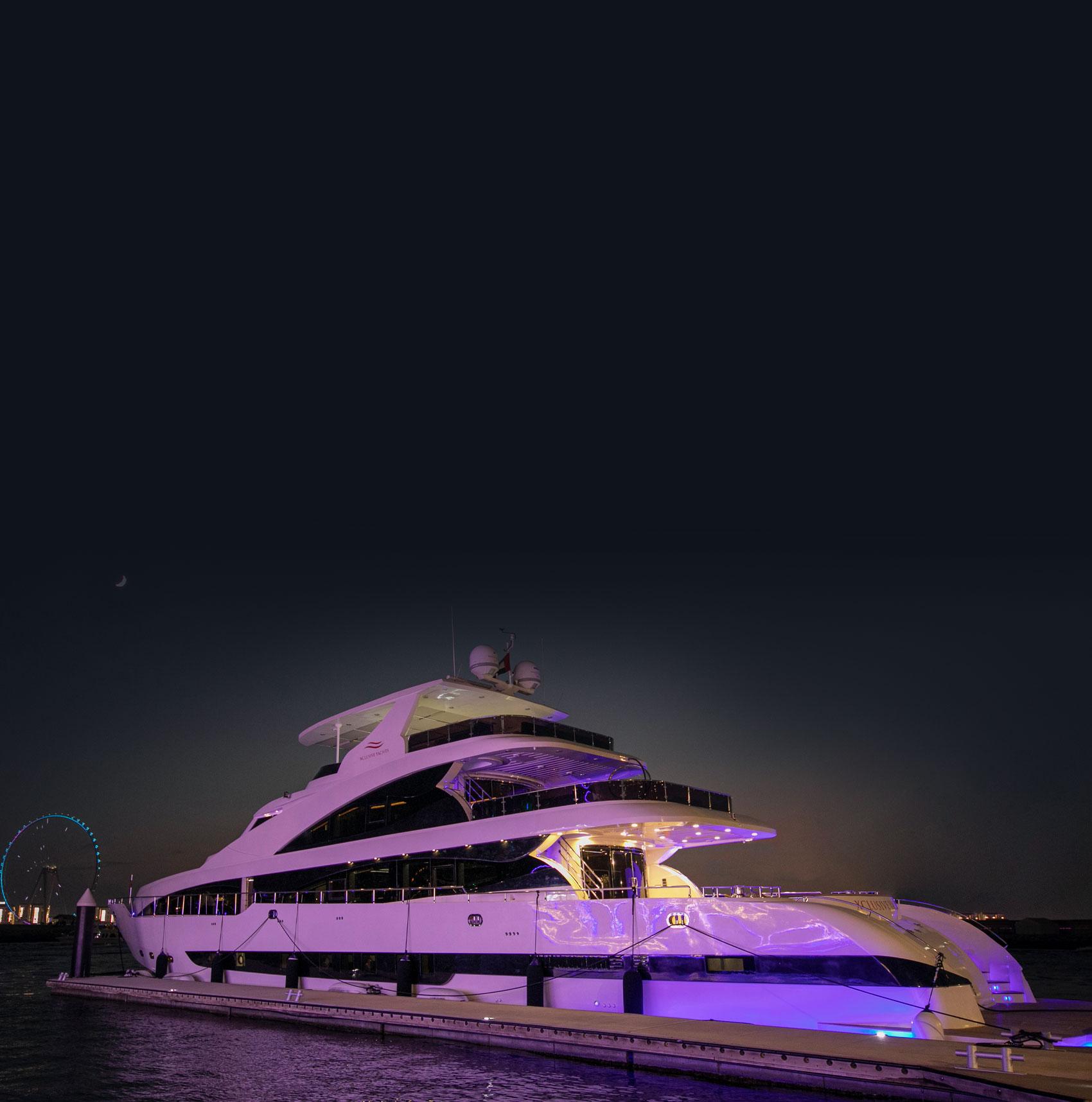 Dubai Luxury Superyacht Cruise with DJ, Swimming & Open Bar