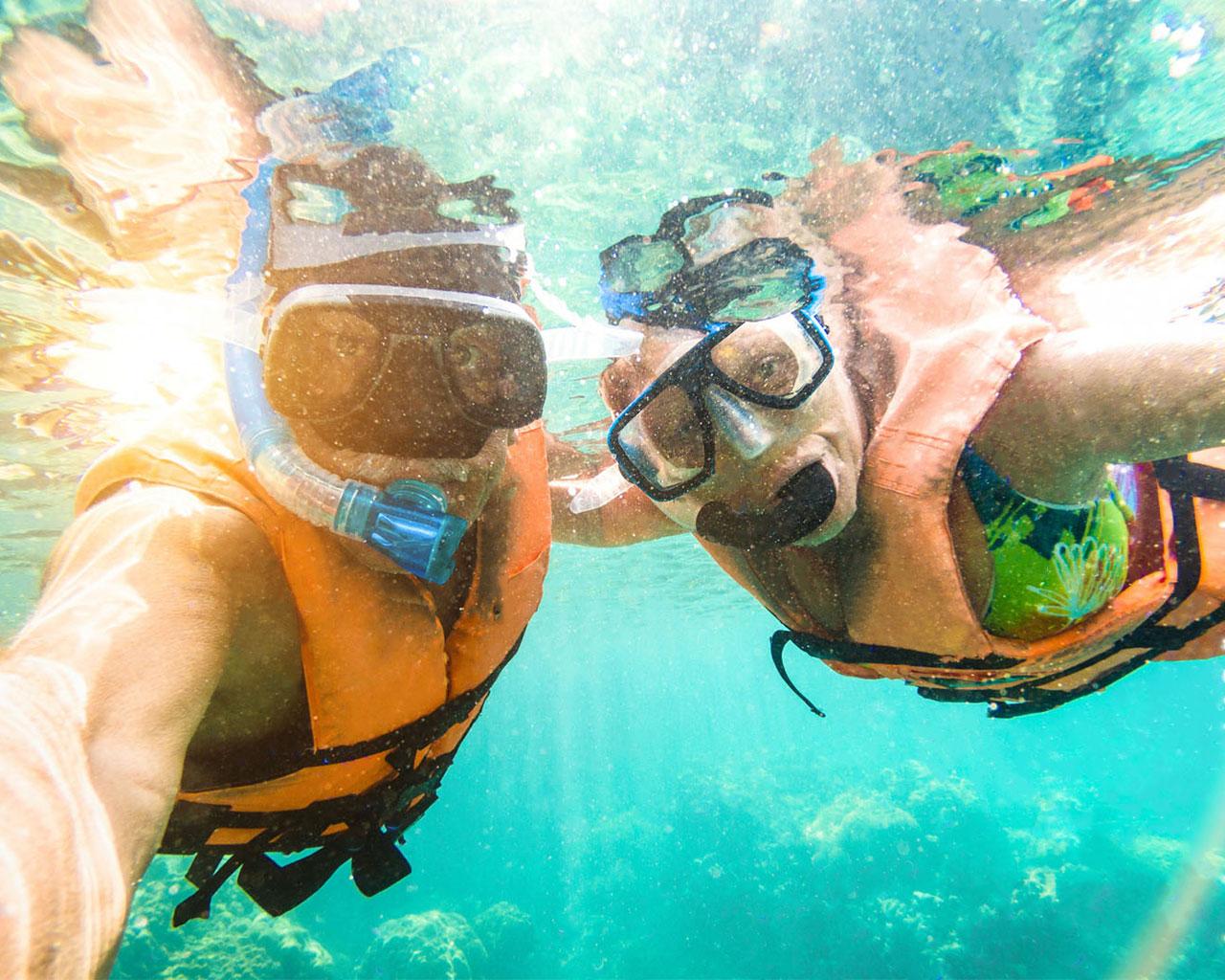 Panglao Napaling Reef Snorkeling with Sardines