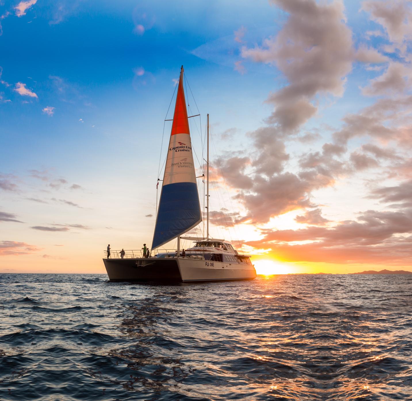 Sunset Dinner Sail on Fiji One Catamaran