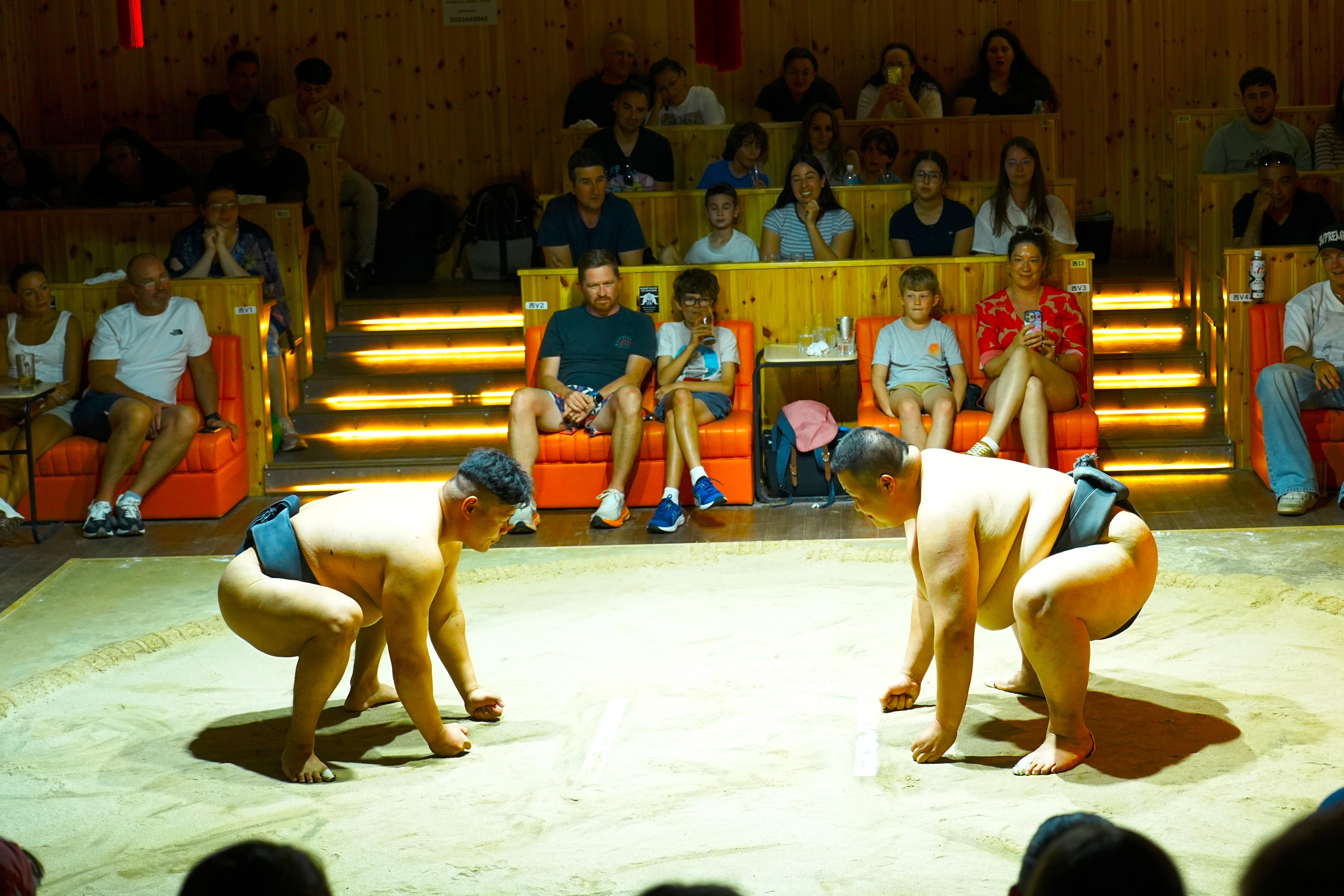 Asakusa Sumo Show with Chanko-nabe & Geisha Performance