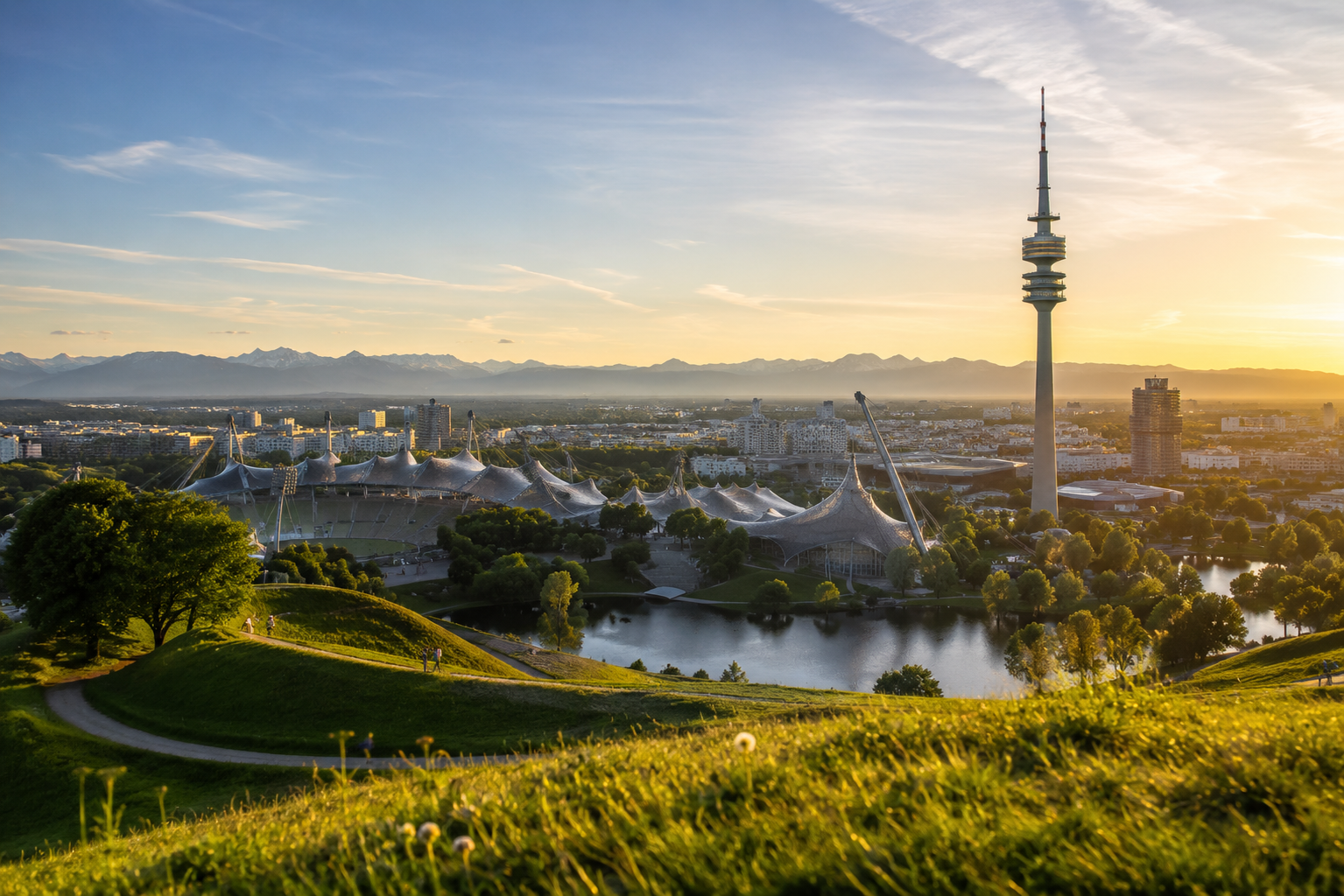 Munich Olympic Park Walking Tour: Views, History & BMW Welt