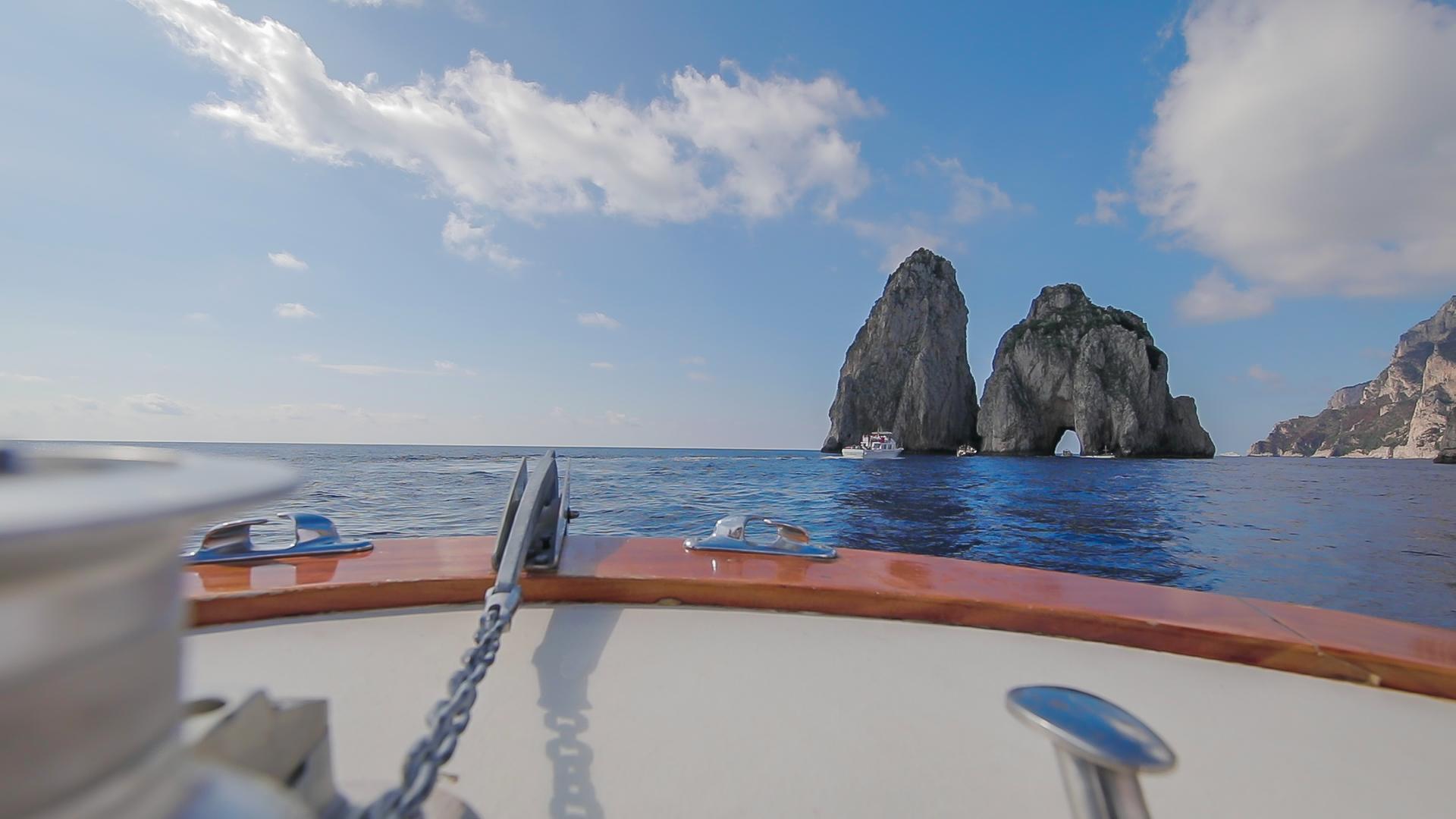Capri Day Trip by Boat from Positano – Small Group