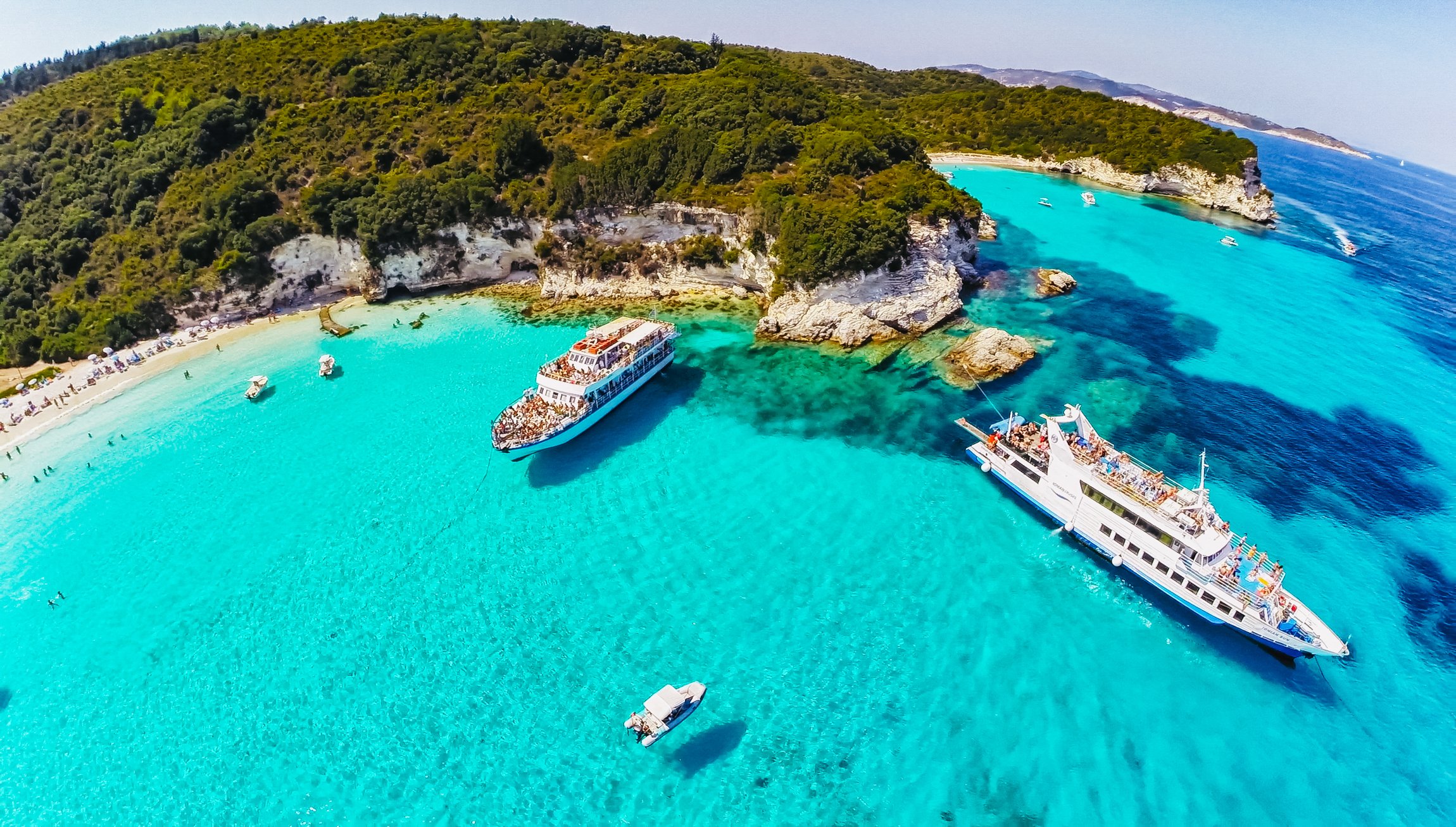 Corfu to Paxos, Antipaxos & Blue Caves Full-Day Cruise