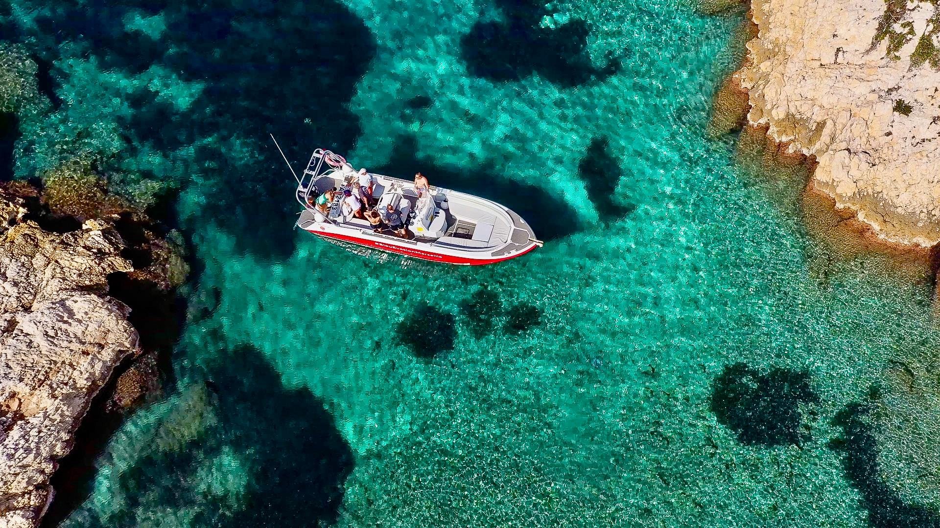Archipel de Riou on a Cassis Calanques boat tour — rocky islands and turquoise sea south of Marseille