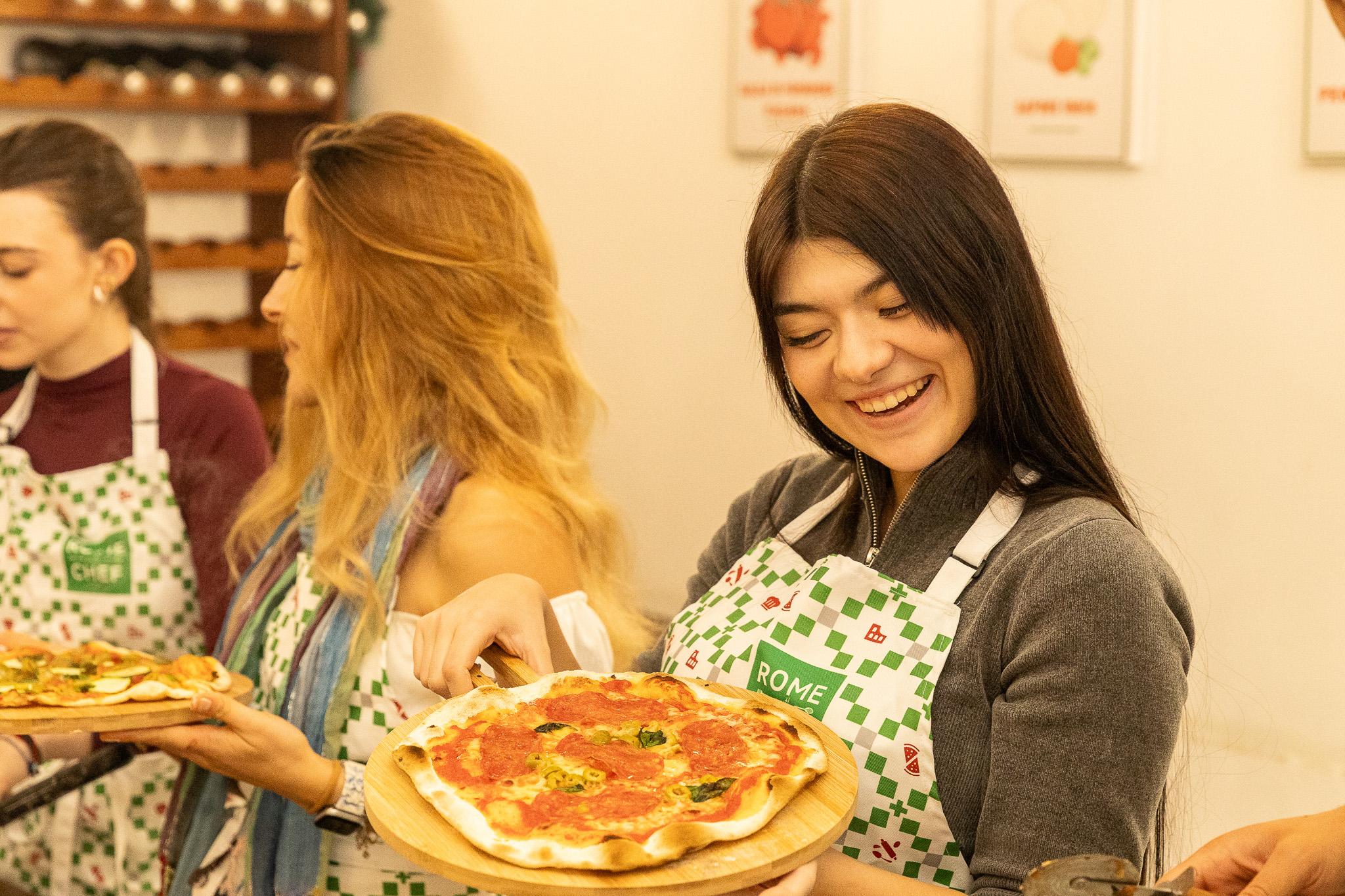 aperitivo tour in Rome — Rome: Hands-On Pizza Cooking Class with Spritz Mixology