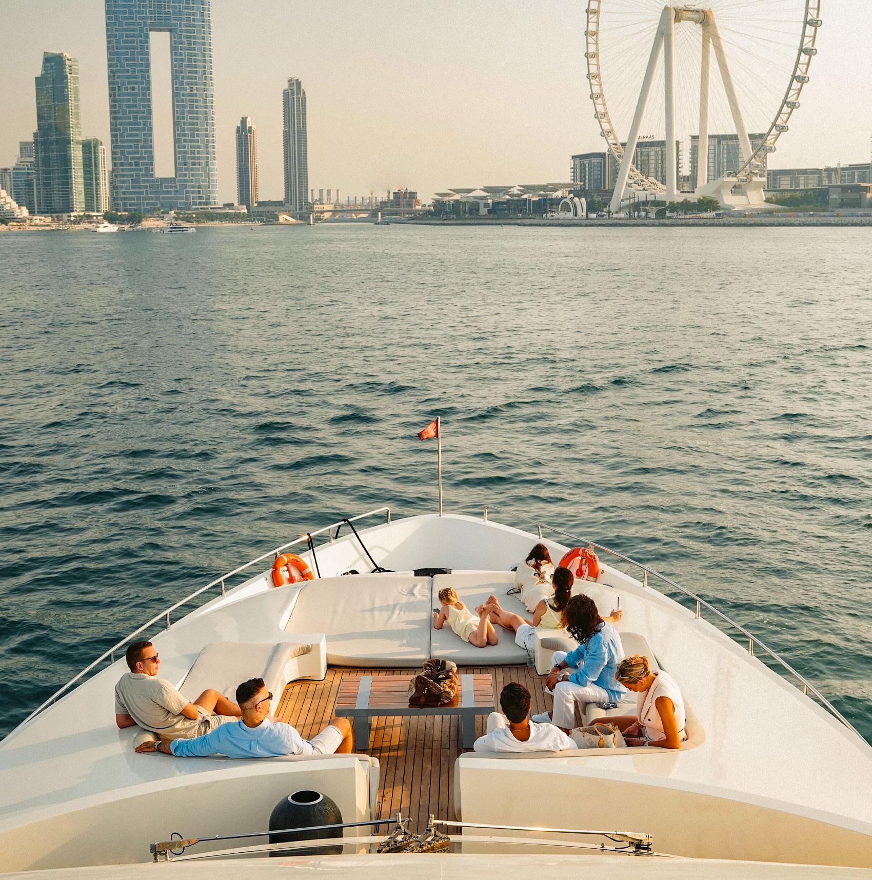 Dubai Luxury Superyacht Cruise with DJ, Swimming & Open Bar