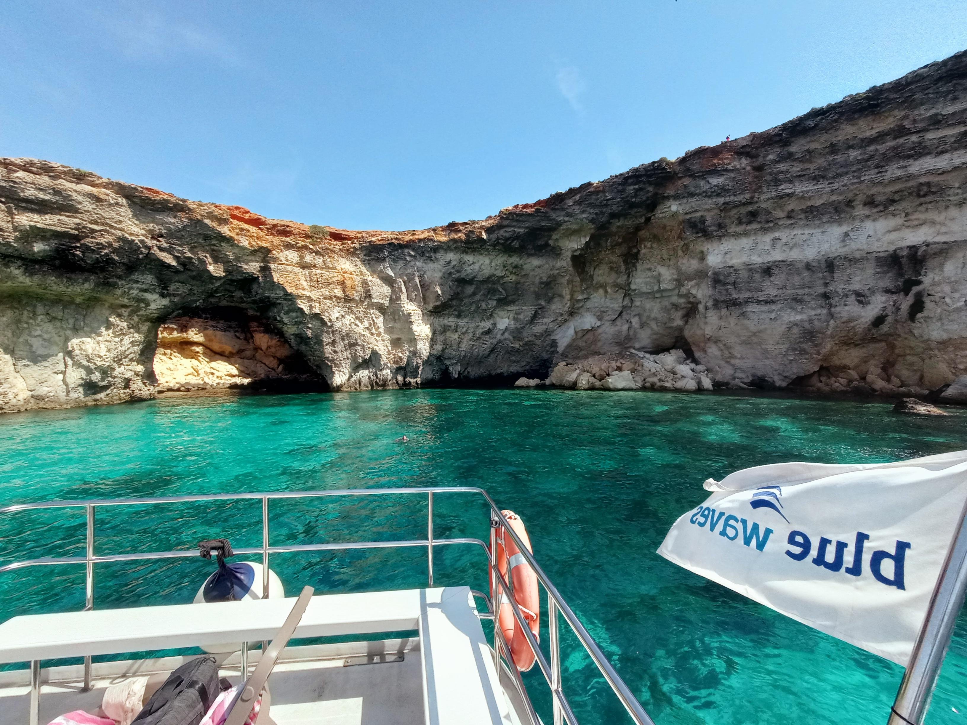 Comino 3-Bay Cruise: Blue Lagoon, Crystal Lagoon & Halfa Rock