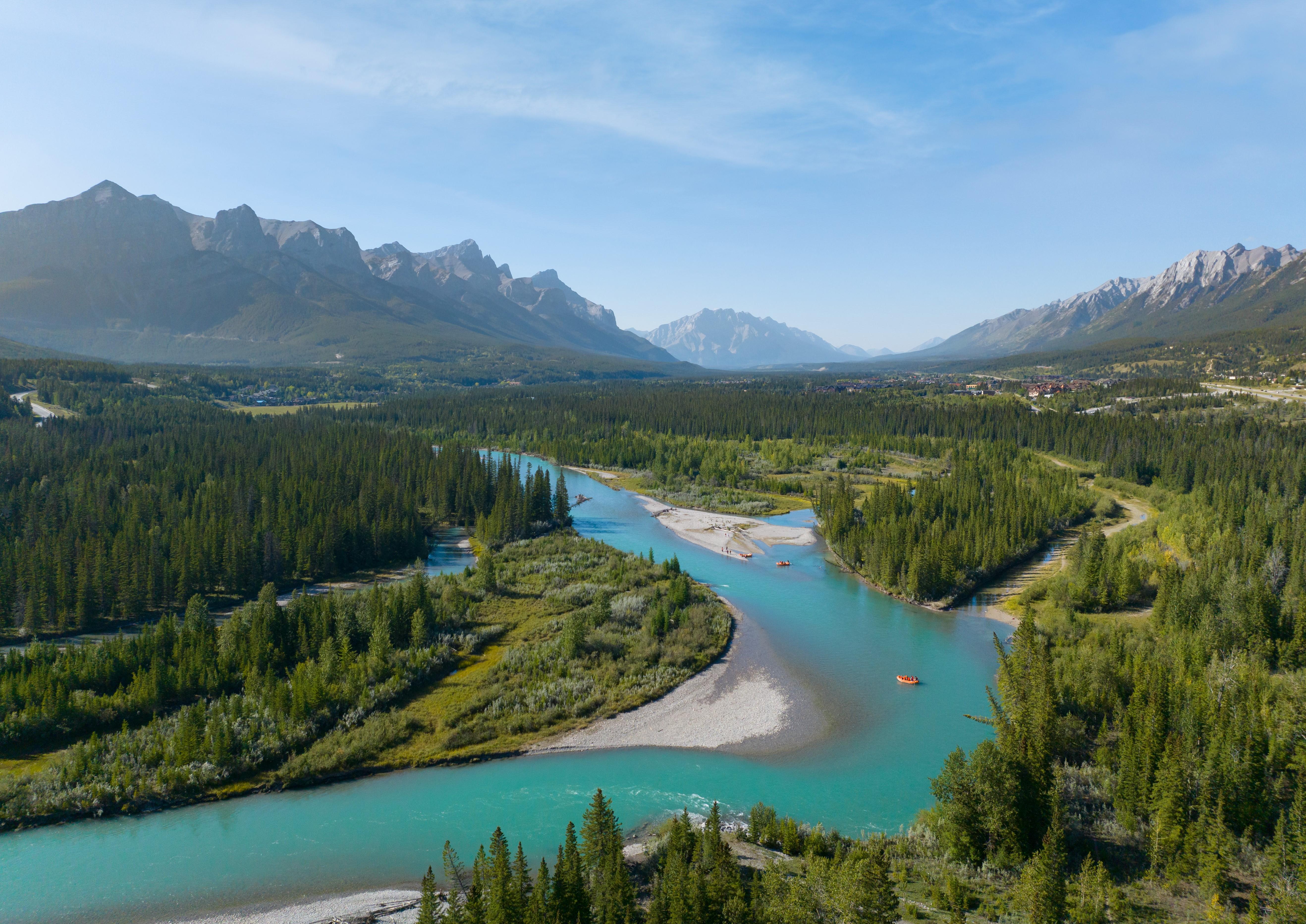 Scenic Bow River Float Through the Canadian Rockies
