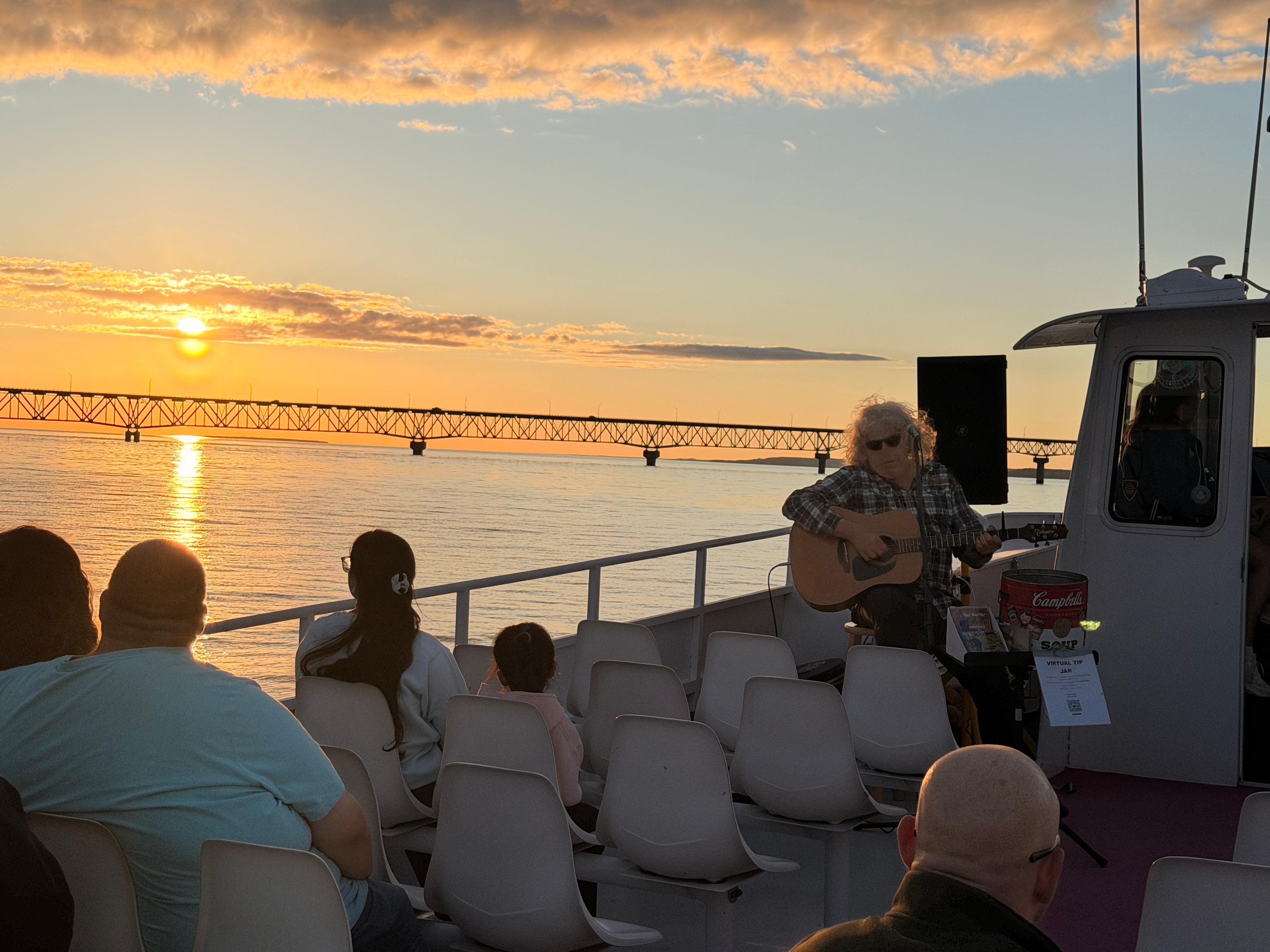 Mackinaw City Sunset Cruise with Live Music & Bar