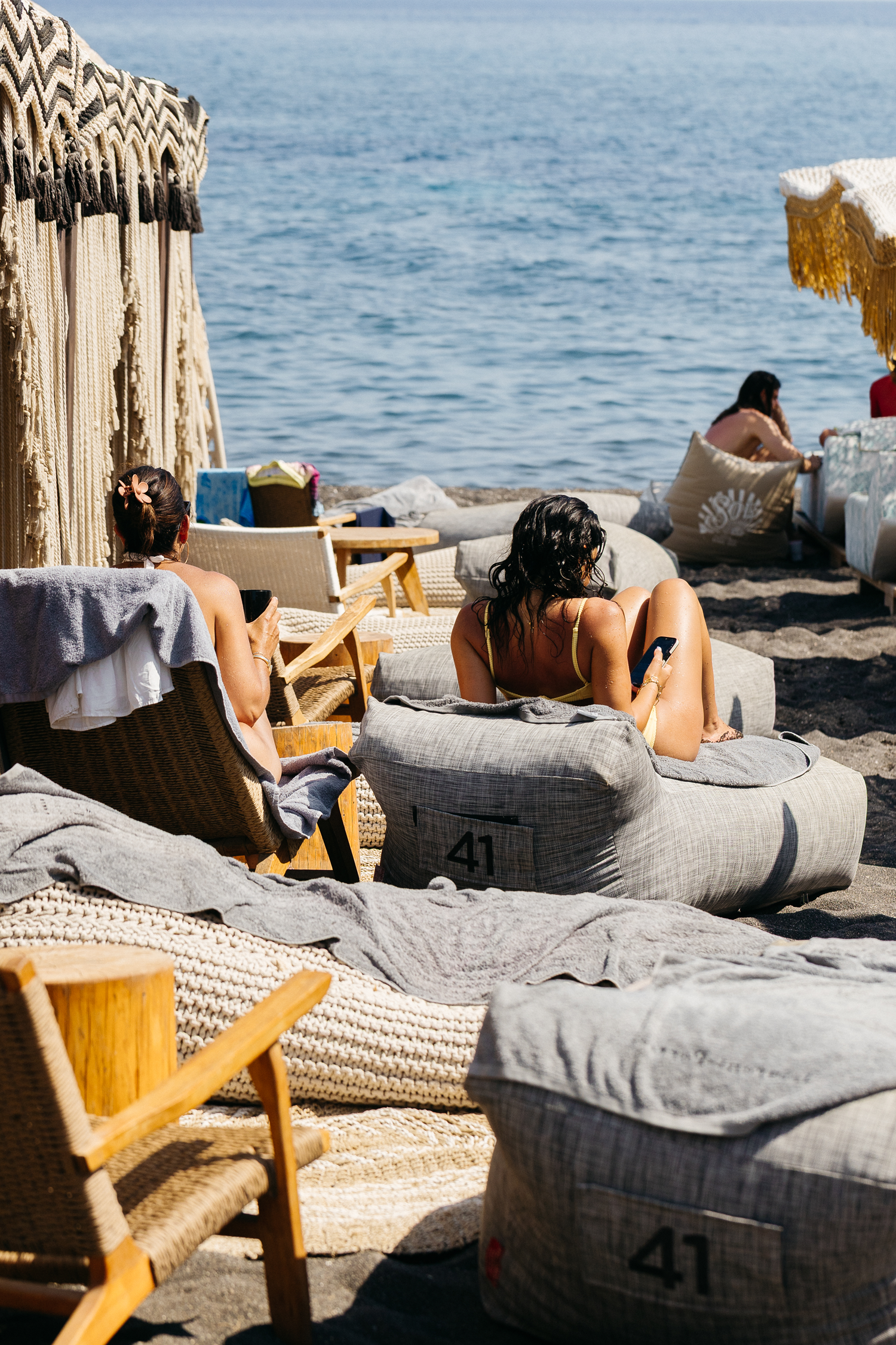 FortyOne Perivolos Beach Premium Sunbed Experience