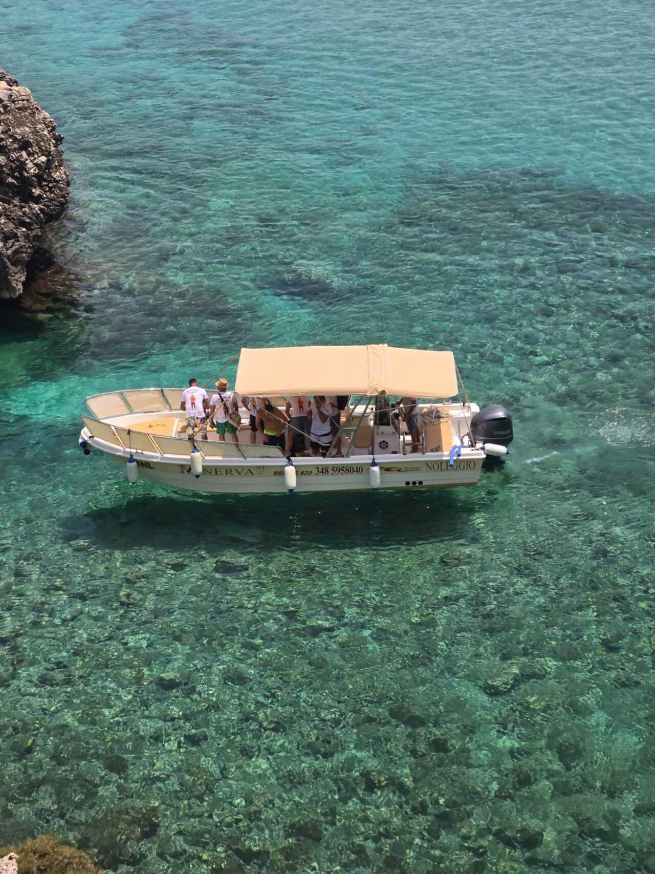 Salento Coastline Boat Adventure from Castro Marina