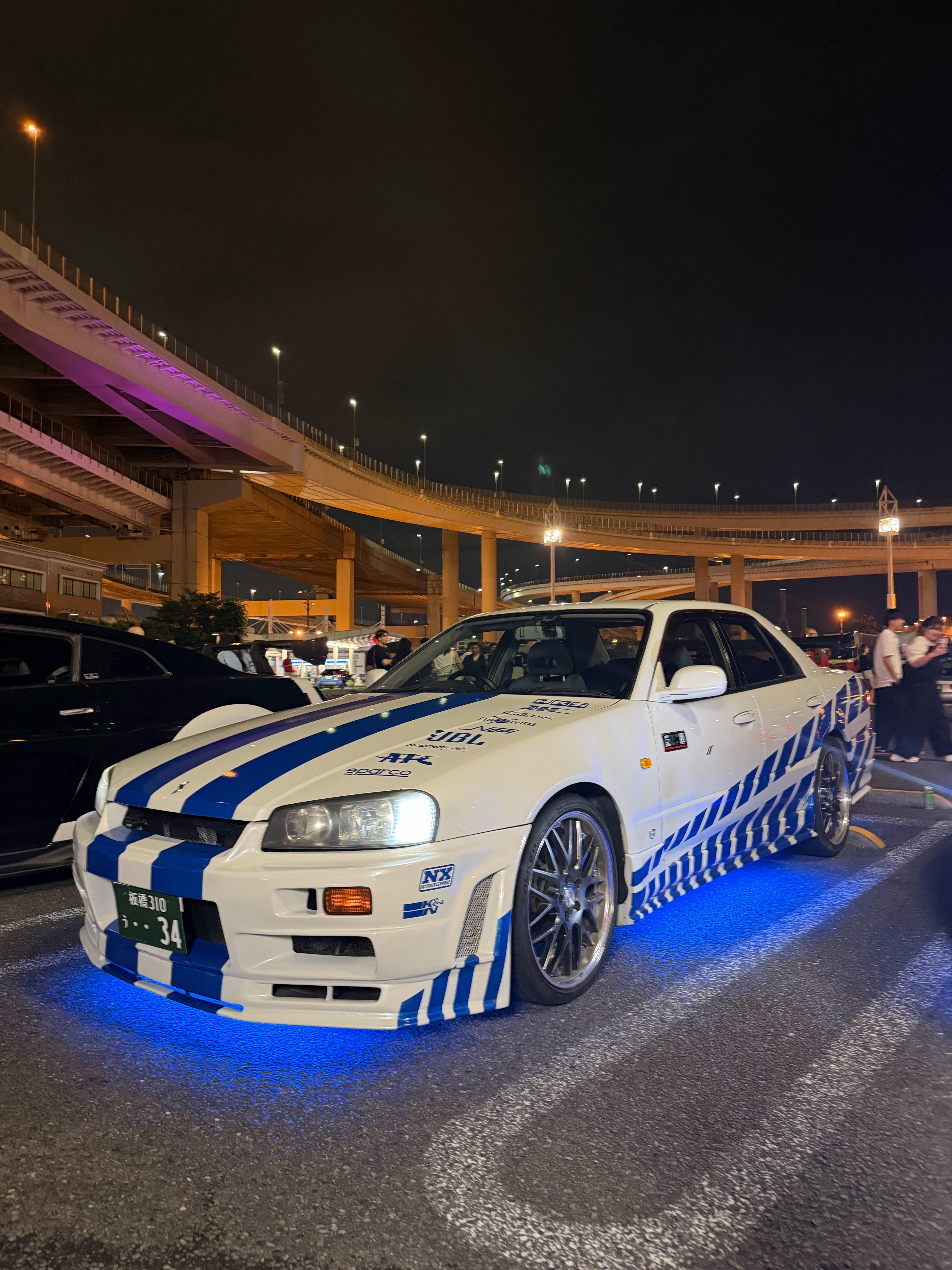 Tokyo Private R34 Skyline JDM Drive & Daikoku Car Meet