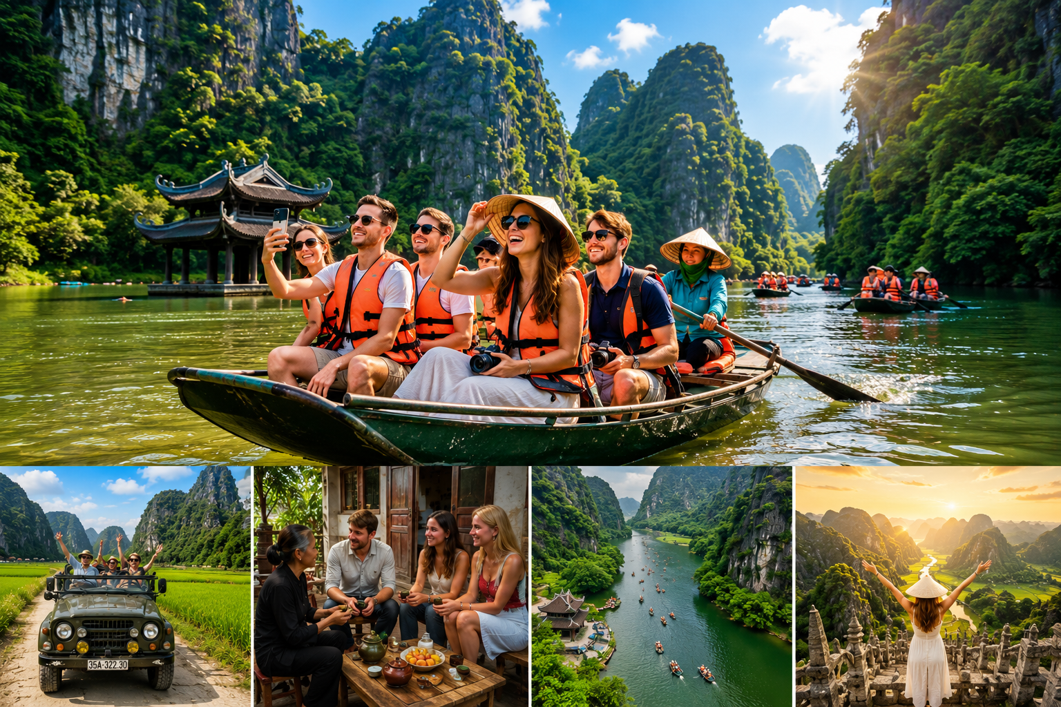 Ninh Binh Jeep Adventure: Hidden Villages, Trang An & Mua Cave