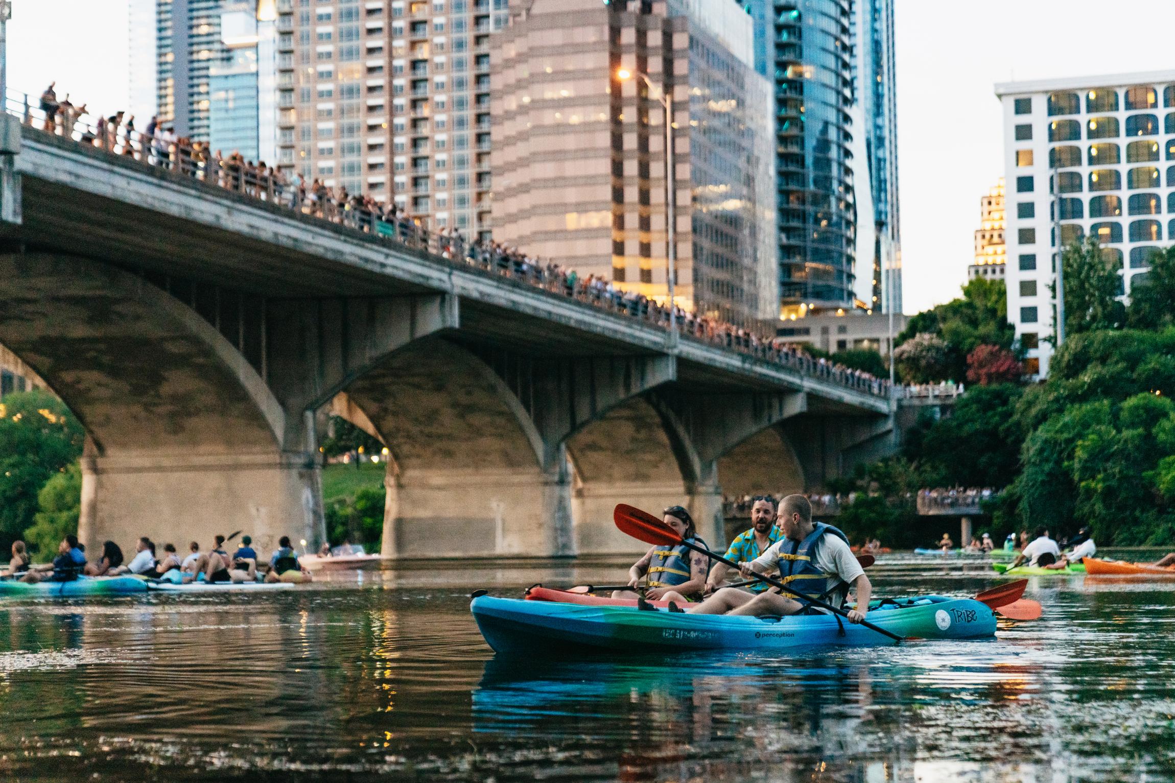 Austin Sunset Bat-Watching Kayak Experience