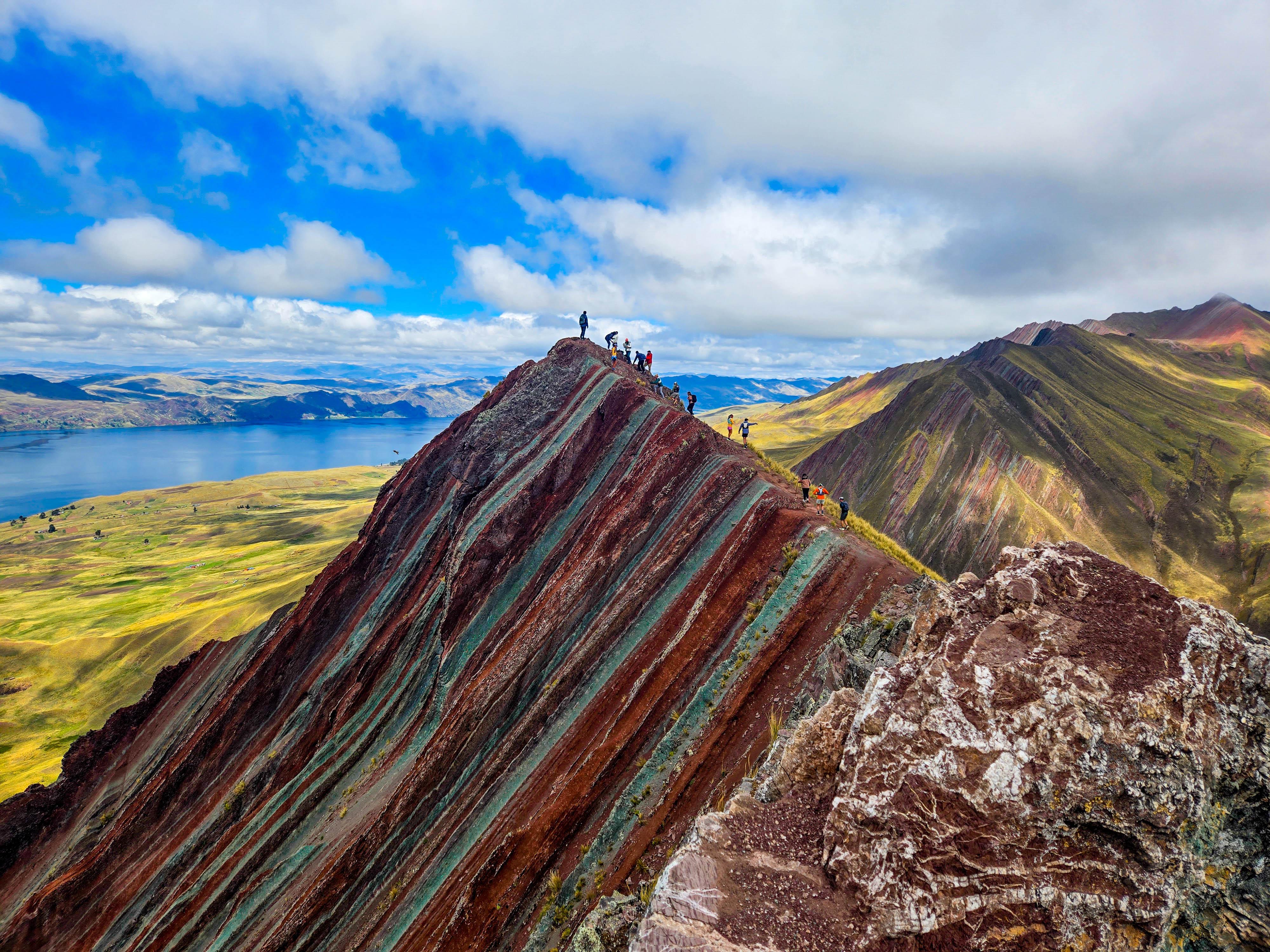 Pallay Poncho Rainbow Mountain Easy Day Hike from Cusco