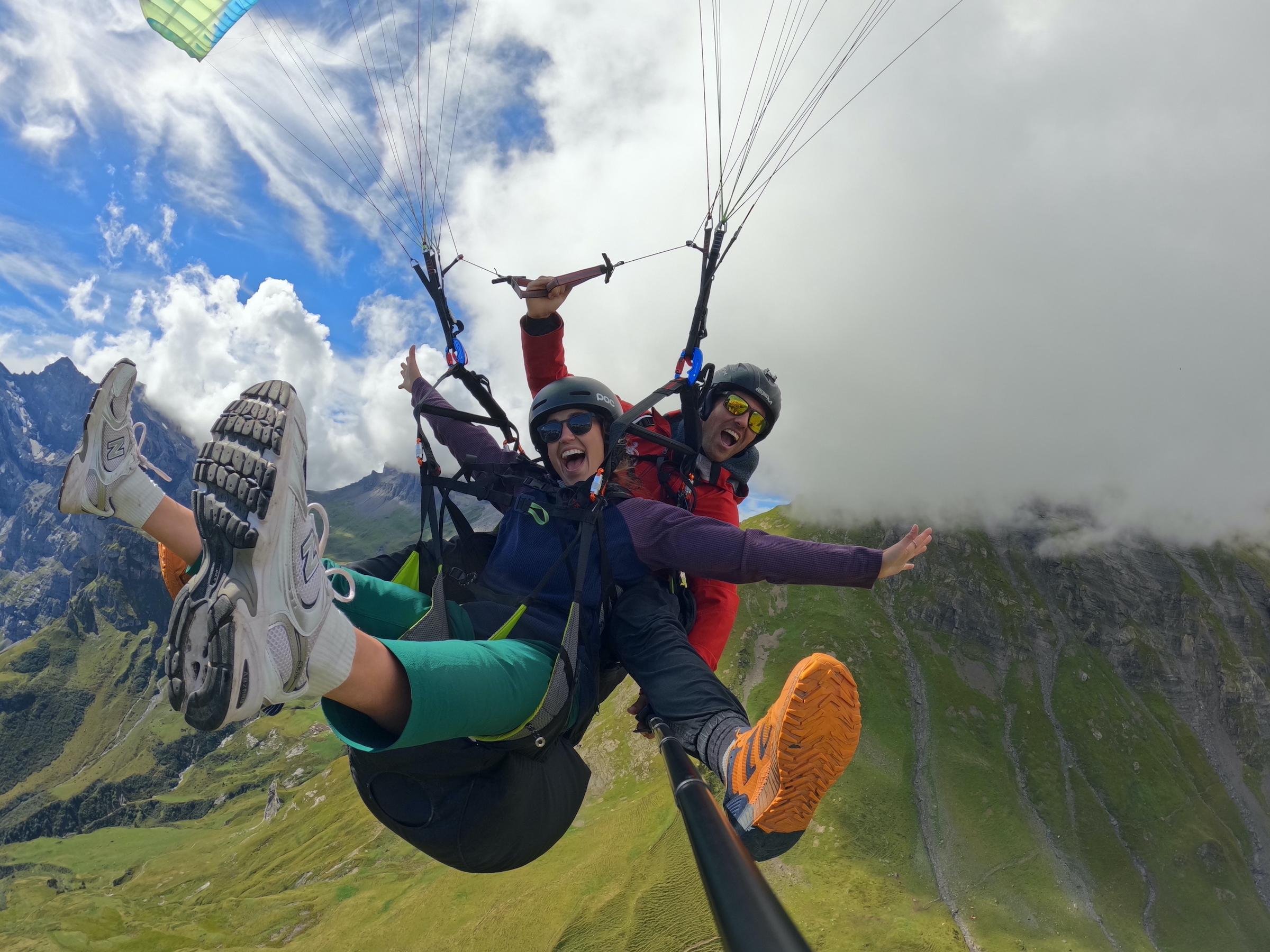 Mürren: Paragliding Panorama Tandem Flight
