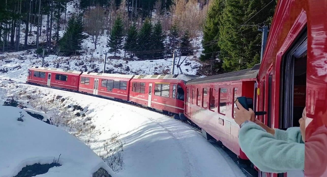 Milan to St. Moritz & Bernina Red Train Day Trip
